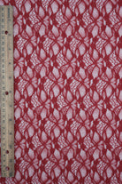 LACE4661 CHERRY RED KNIT