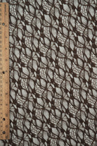 LACE4661 BROWN KNIT