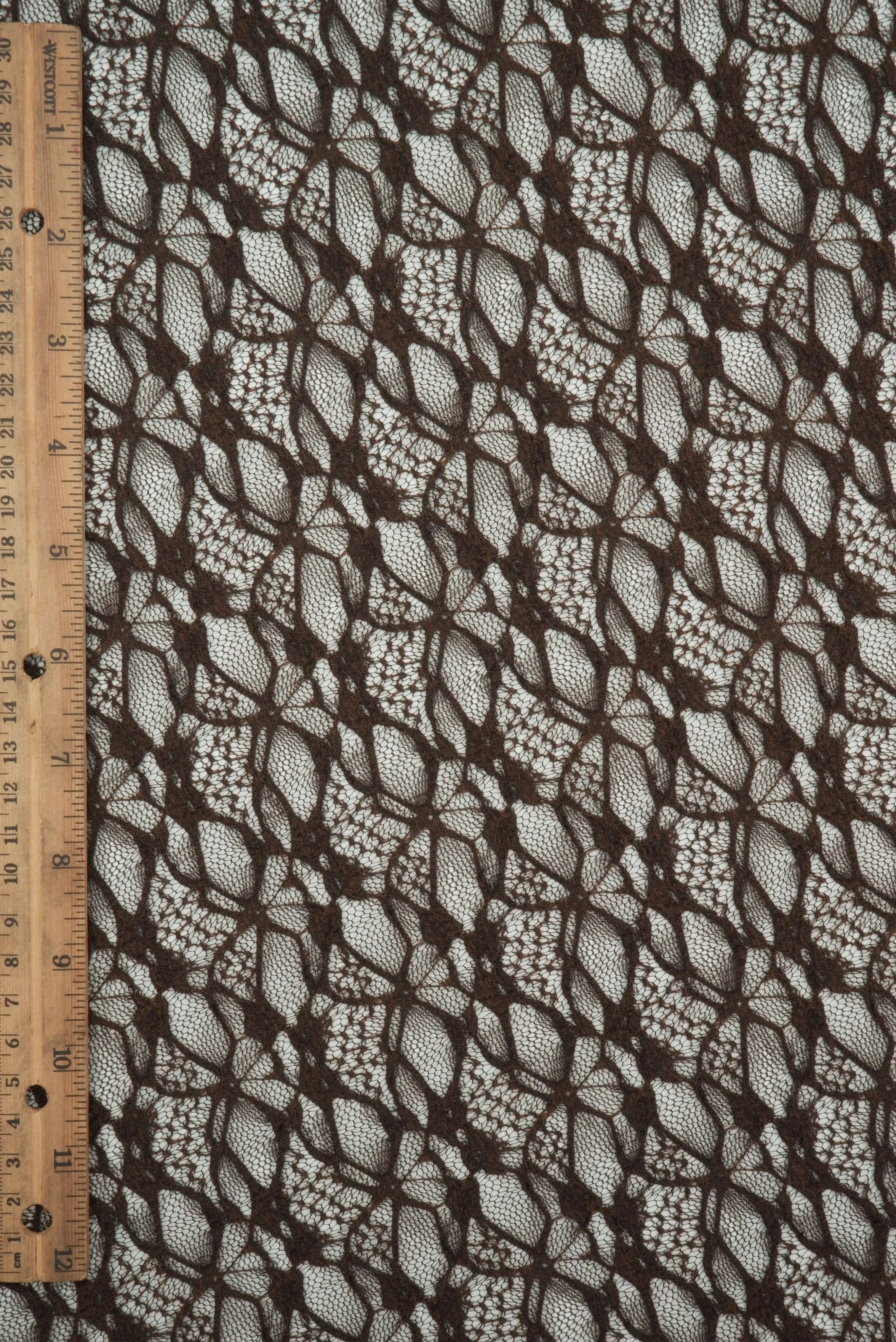 LACE4661 BROWN KNIT