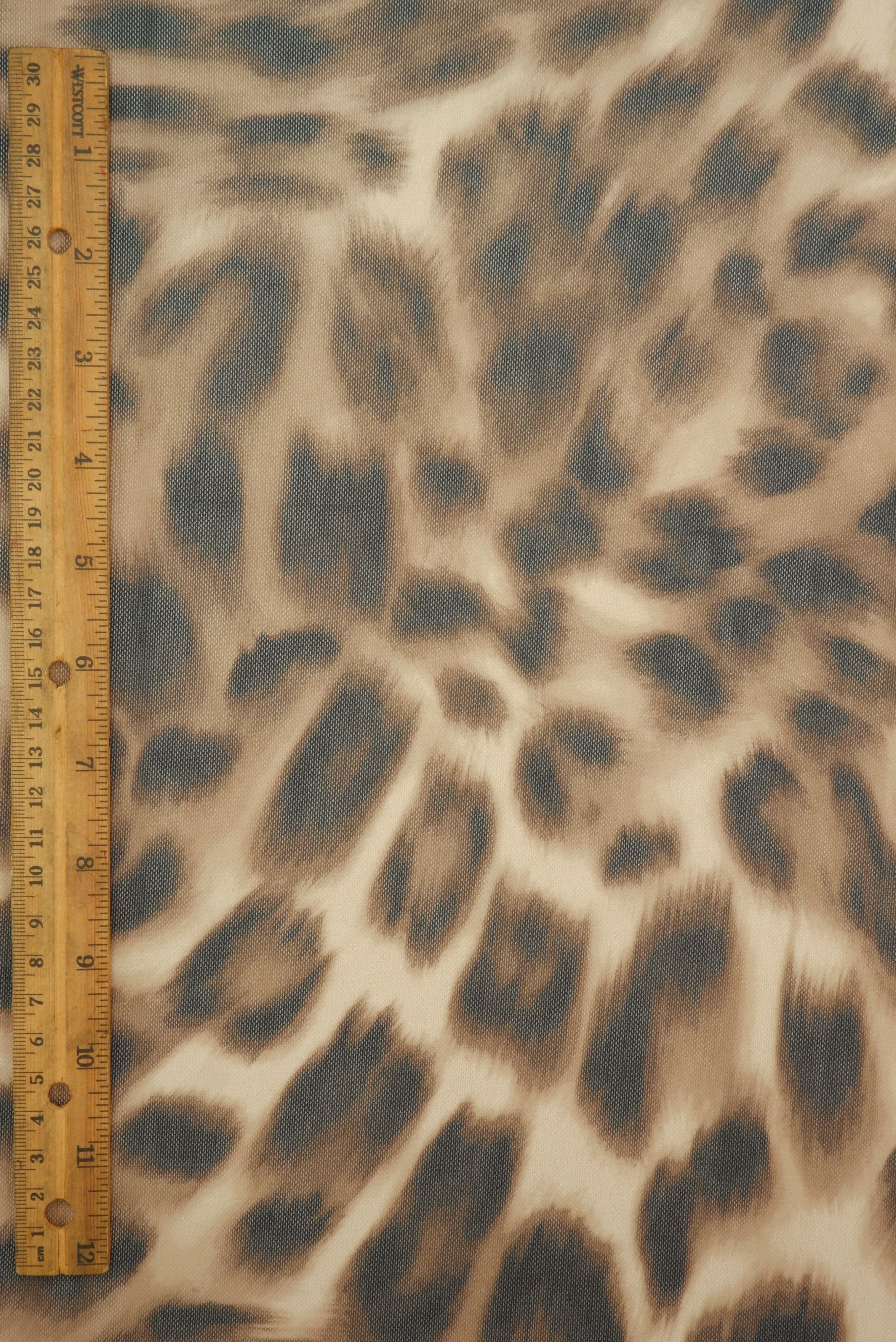 Animal Leopard Mesh Digital Print Fabric   MESH-MS11583D - Fabric Selection WS