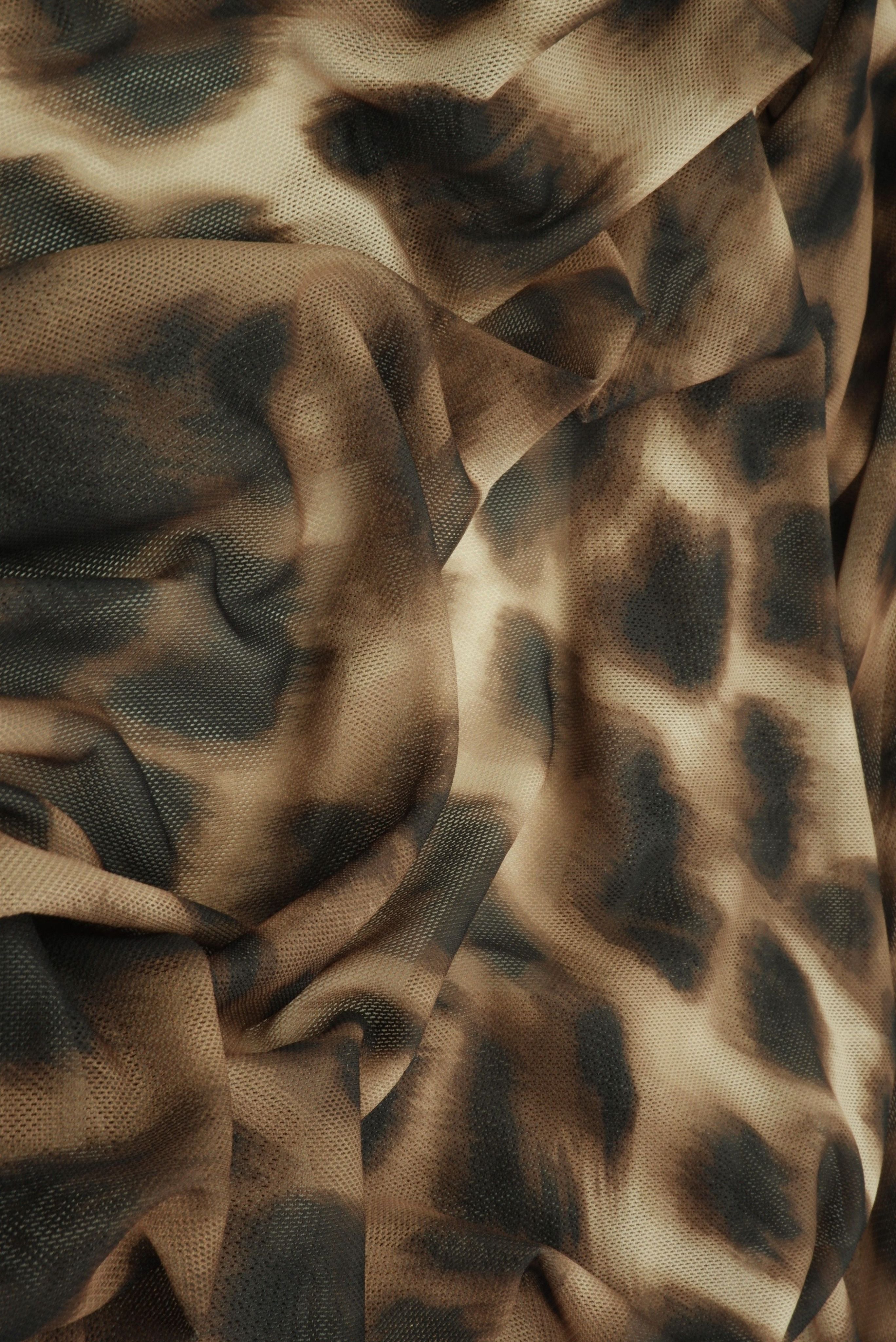 Animal Leopard Mesh Digital Print Fabric   MESH-MS11583D - Fabric Selection WS