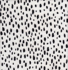 CRP4613-Q11110 IVORY/BLACK BODYSUIT DRESS ELASTIC POLYESTER SKIRTS TOPS TUNICS WOVEN