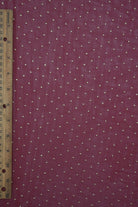 MESH-4600 BURGUNDY/COPPER BLOUSE BODYSUIT CAMI DOT FLOCKING FOIL LOUNGEWEAR LUREX MESH NO-PRINT POLYESTER SPANDEX STRETCH TOPS TUNICS