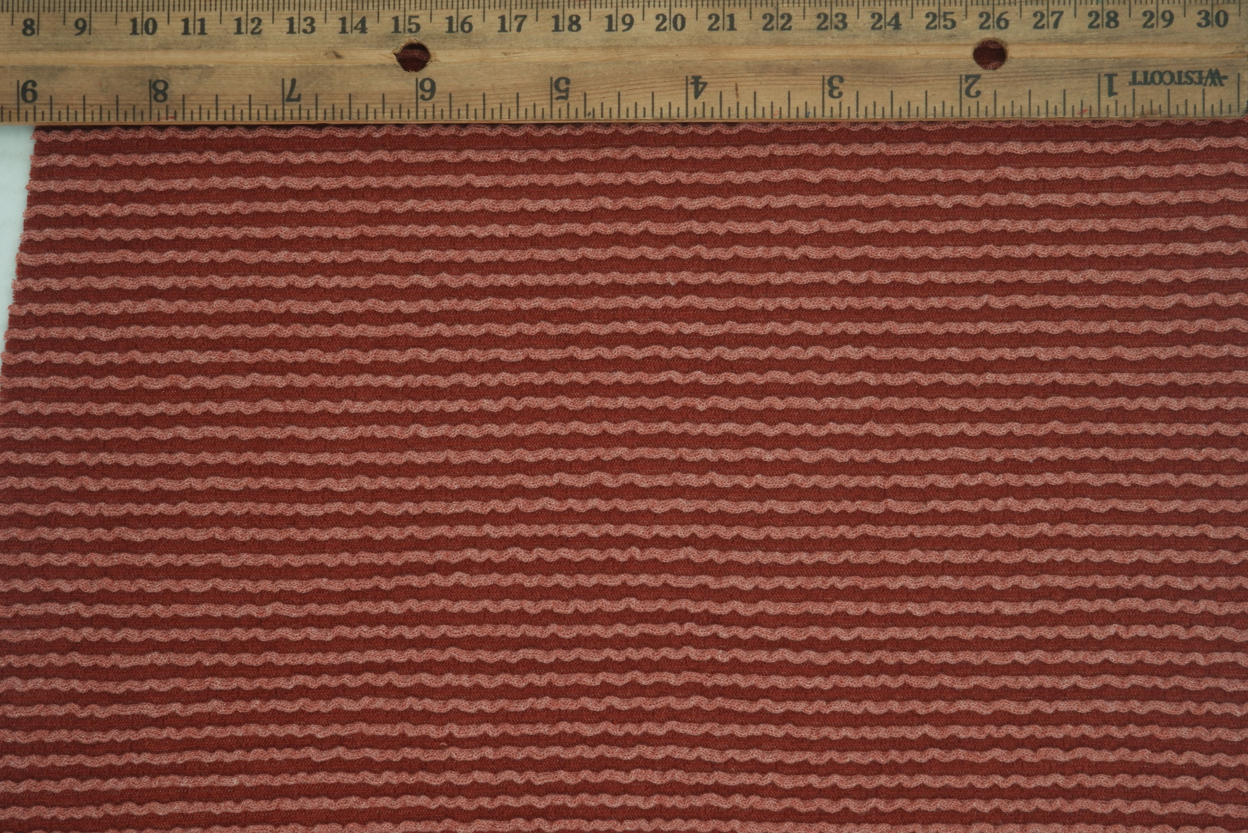 KNT4463 RUST DK BODYSUIT BOTTOMS CAMI DOUBLE KNIT DRESS JACQUARD LOUNGEWEAR NO-PRINT PANTS POLYESTER RAYON RIB SOLID SPANDEX STRETCH SWEATER T-SHIRT URBAN