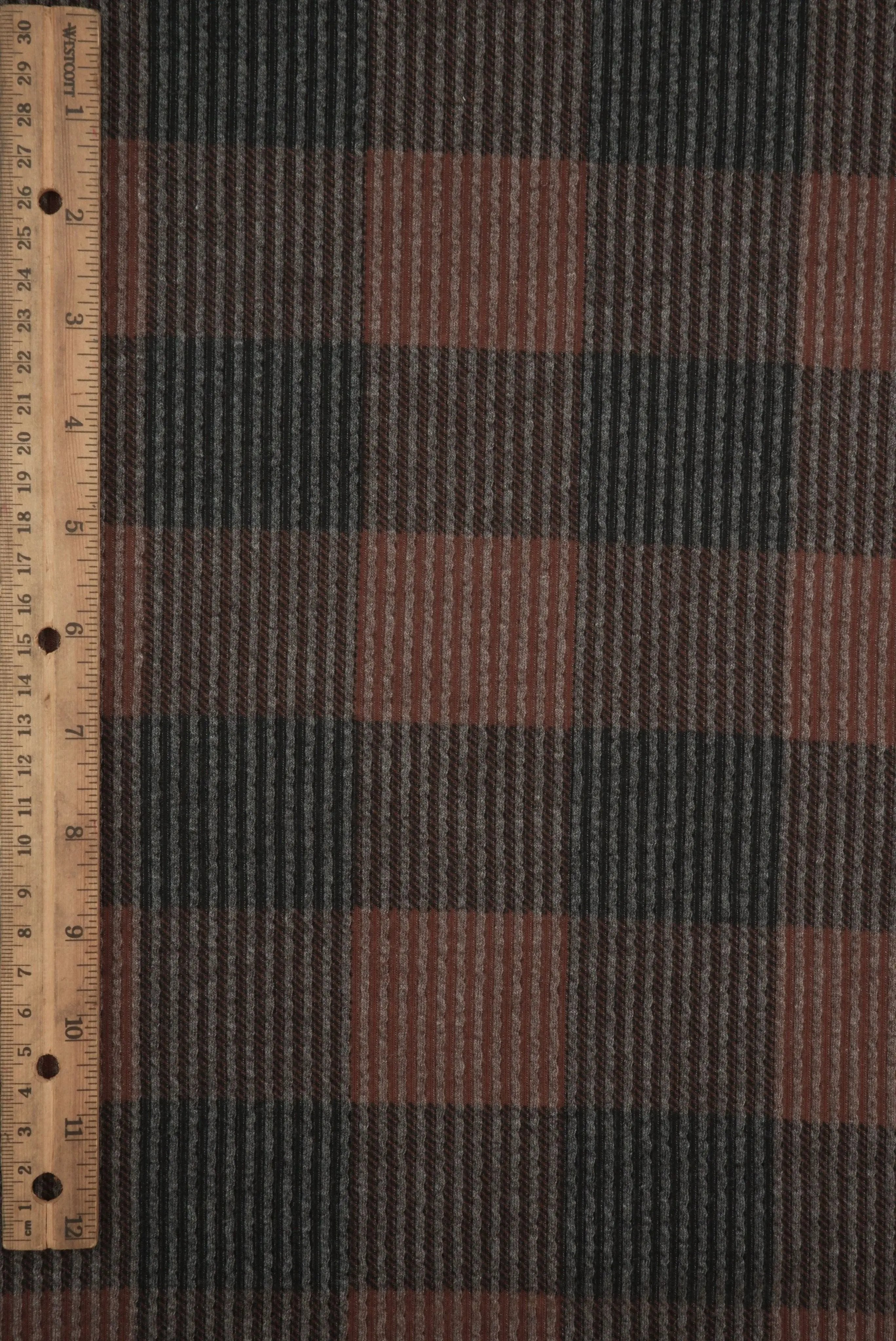 KNT4463-DU917 BROWN/BLACK KNIT