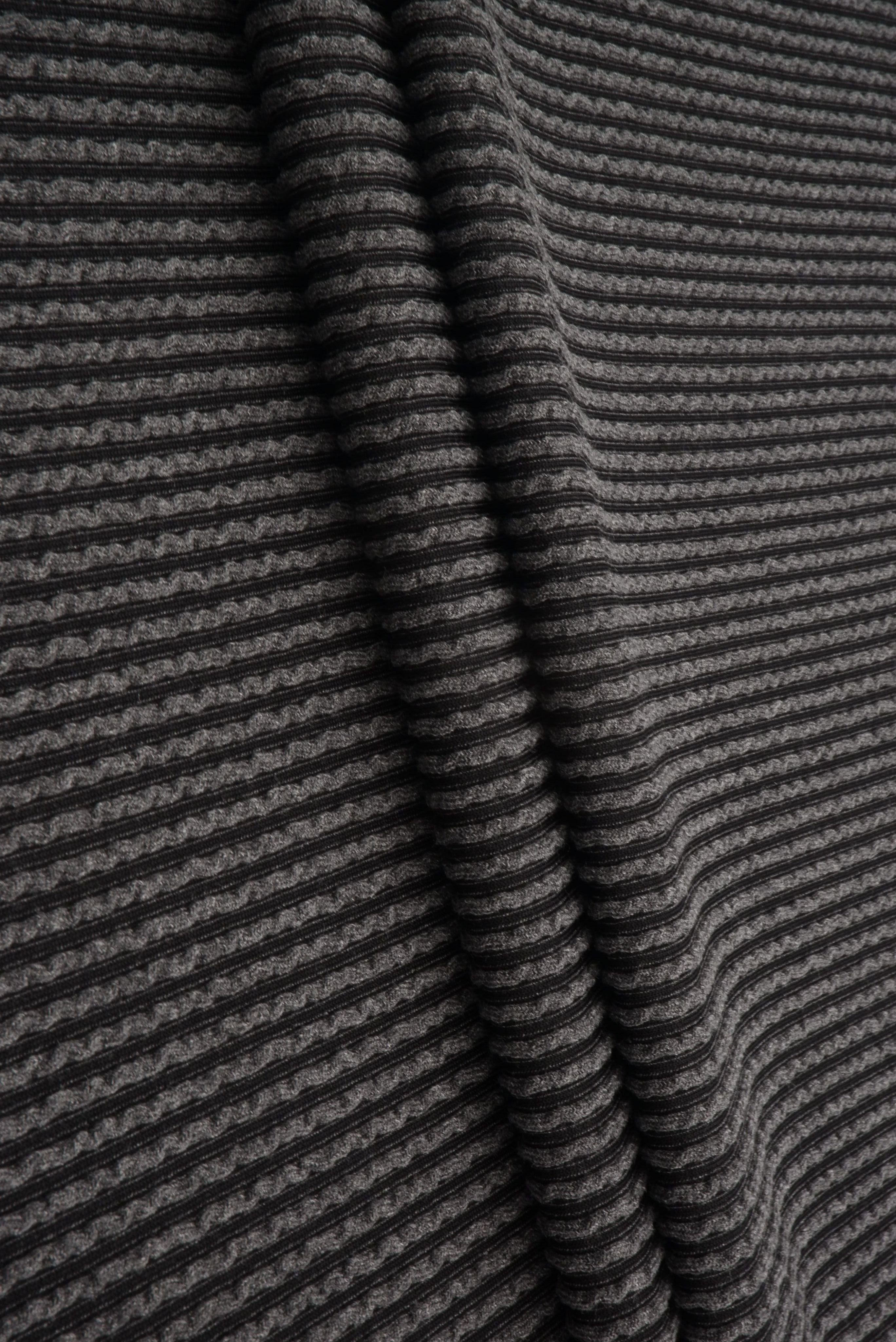 KNT4463 CHARCOAL B BODYSUIT BOTTOMS CAMI DOUBLE KNIT DRESS JACQUARD LOUNGEWEAR NO-PRINT PANTS POLYESTER RAYON RIB SOLID SPANDEX STRETCH SWEATER T-SHIRT URBAN