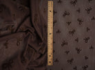 FLOCK-MS11411 BROWN BLOUSE BODYSUIT BOTTOMS BOW CAMI DRESS FLOCKING LOUNGEWEAR MESH POLYESTER PRINT SPANDEX STRETCH TOPS