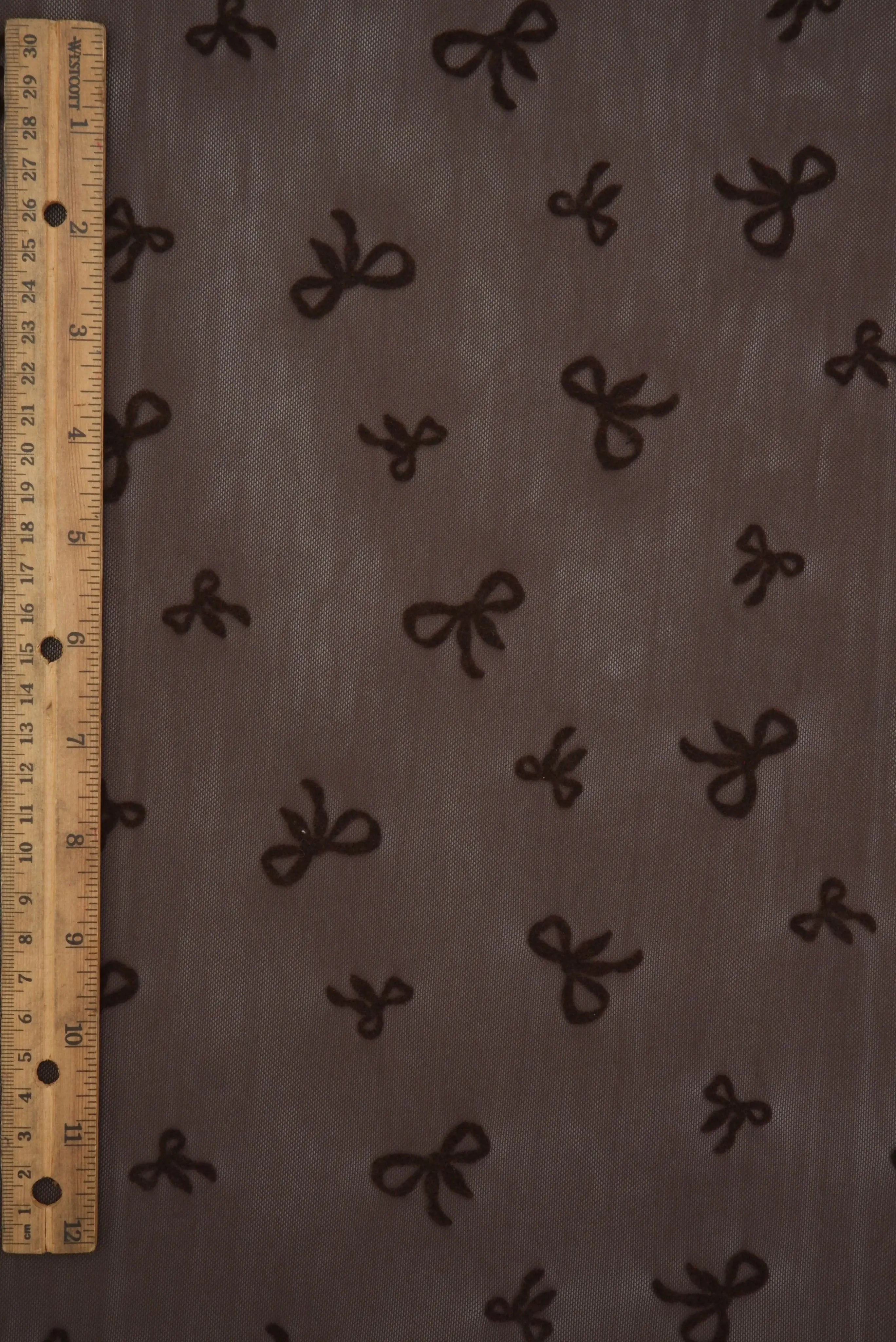 FLOCK-MS11411 BROWN BLOUSE BODYSUIT BOTTOMS BOW CAMI DRESS FLOCKING LOUNGEWEAR MESH POLYESTER PRINT SPANDEX STRETCH TOPS