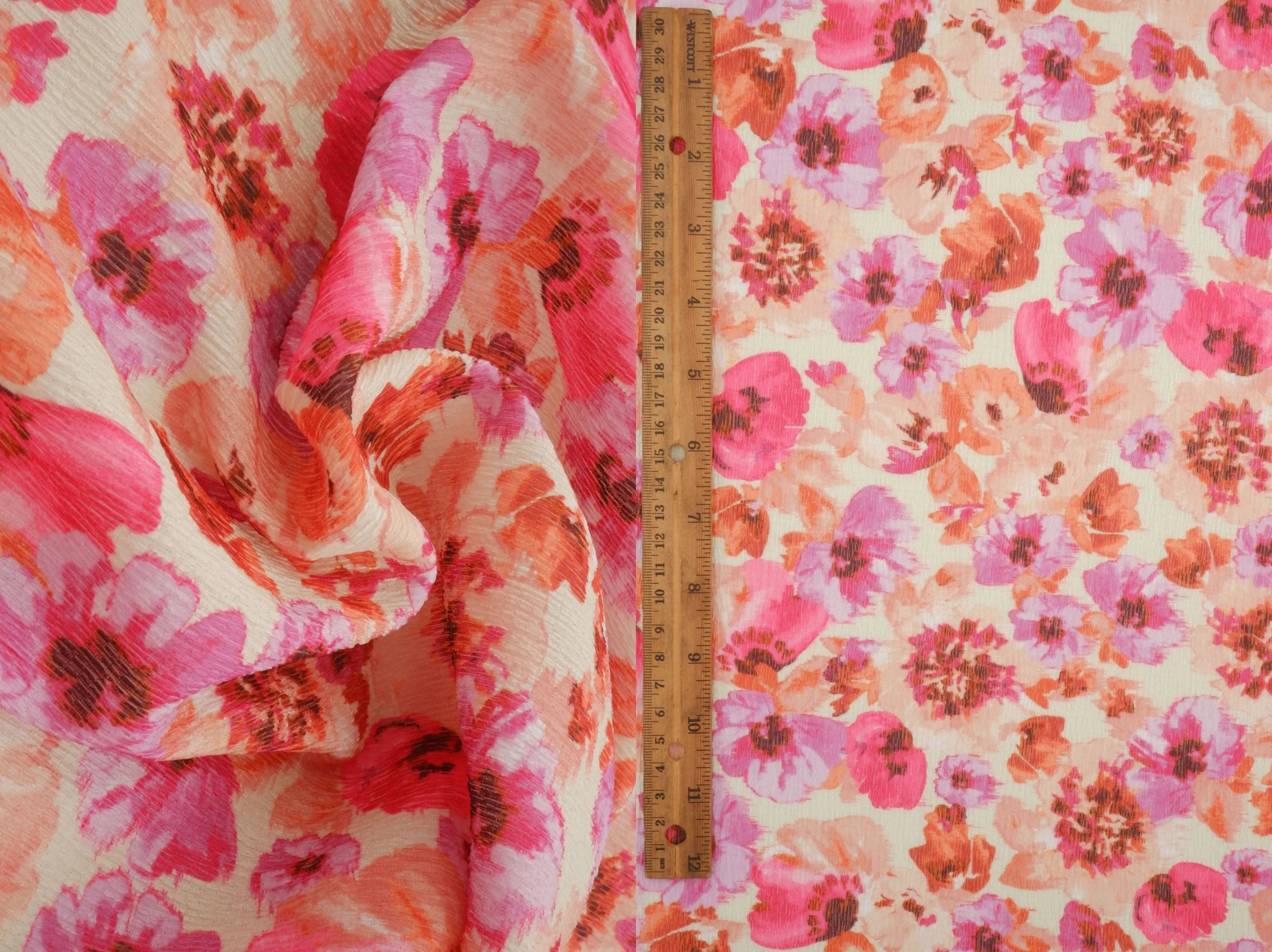 CRP4613-M11606D FUCHSIA/ORANGE WOVEN