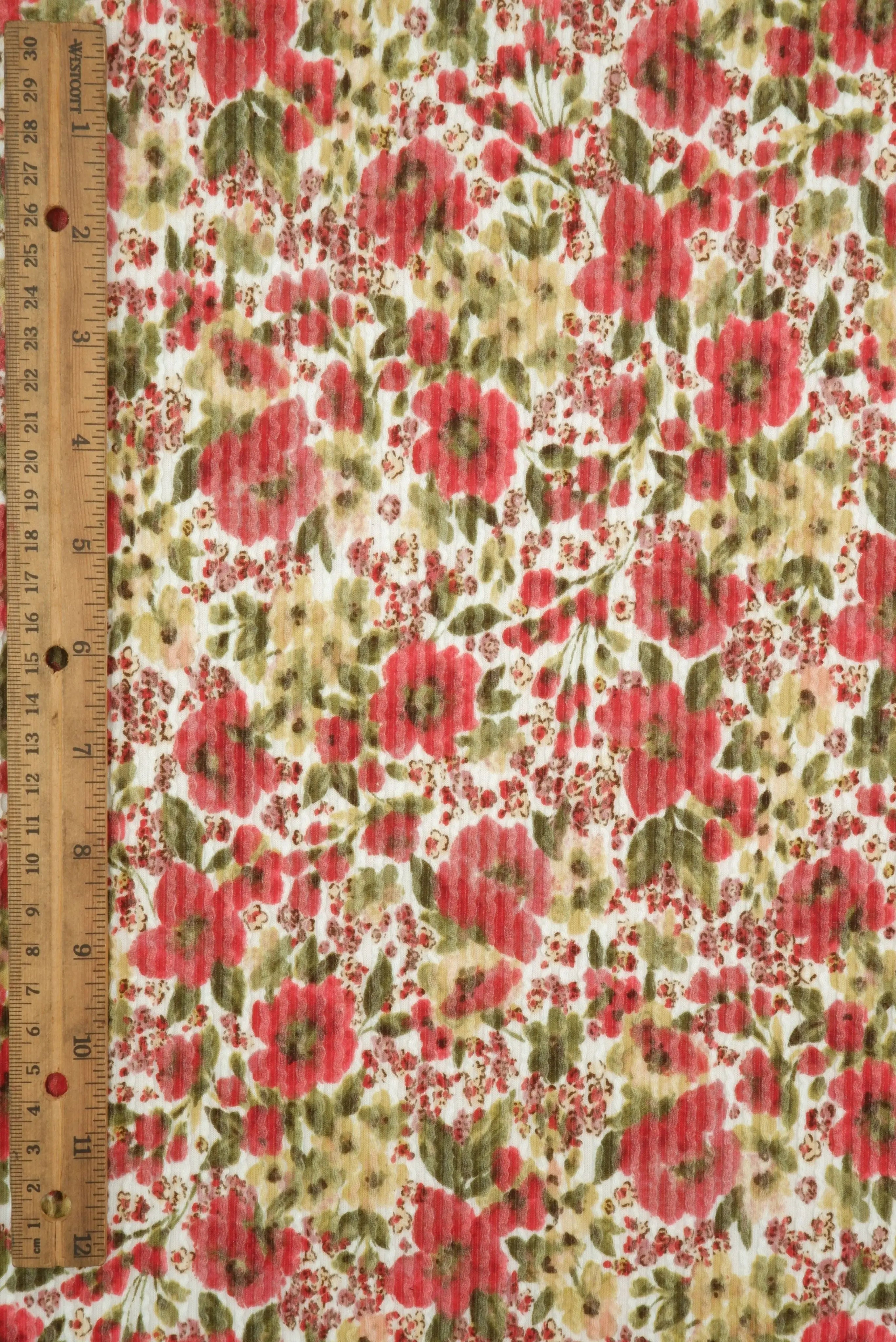 KNT4463-MS11062 IVORY/RED KNIT