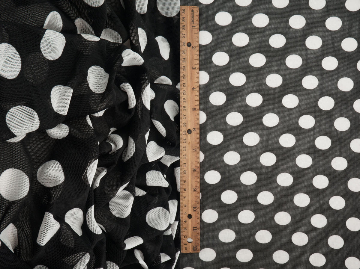Polka Dot Mesh Print MESH-DU1665 - Fabric Selection WS