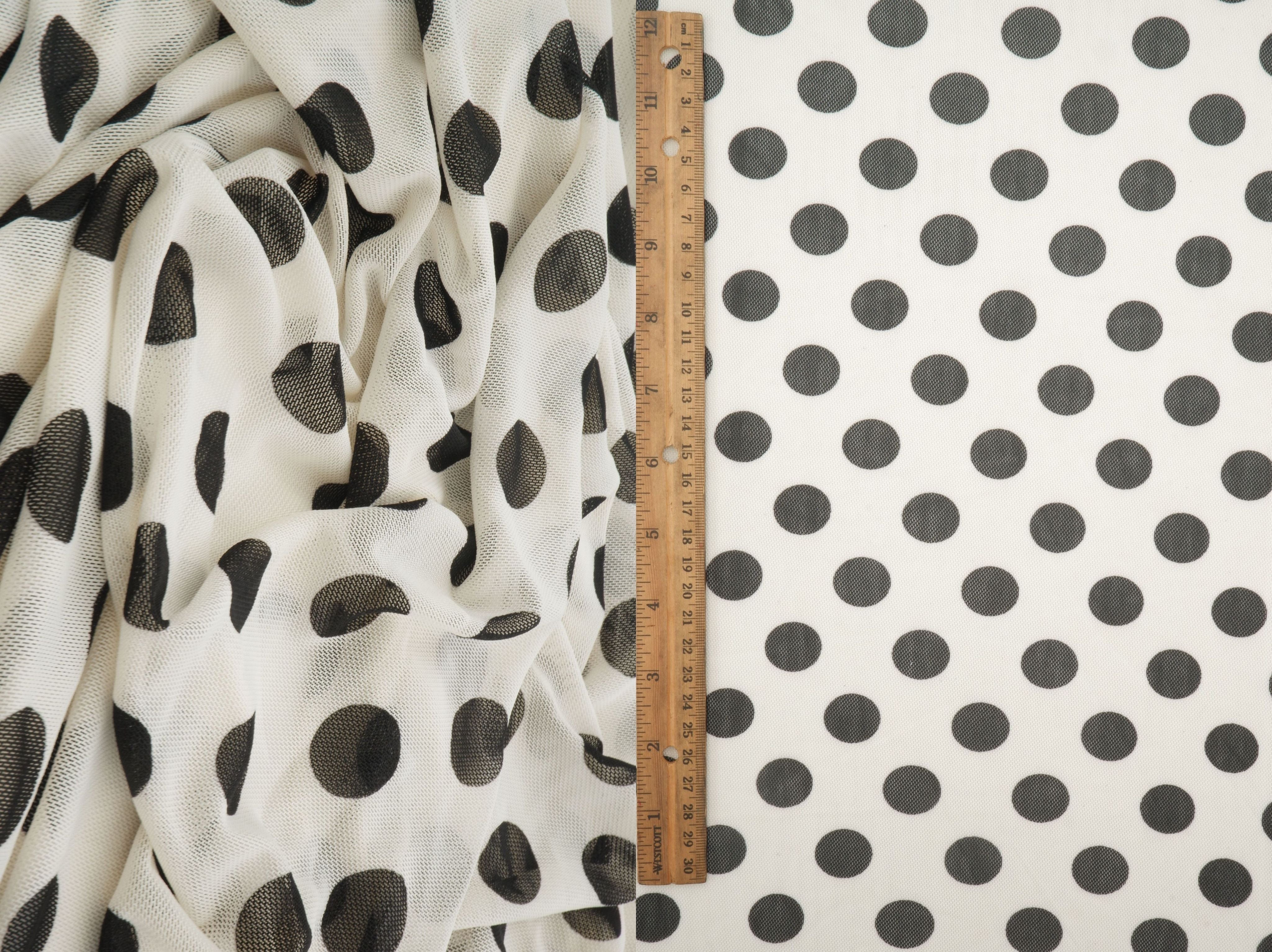 MESH-DU1665 IVORY/BLACK MESH