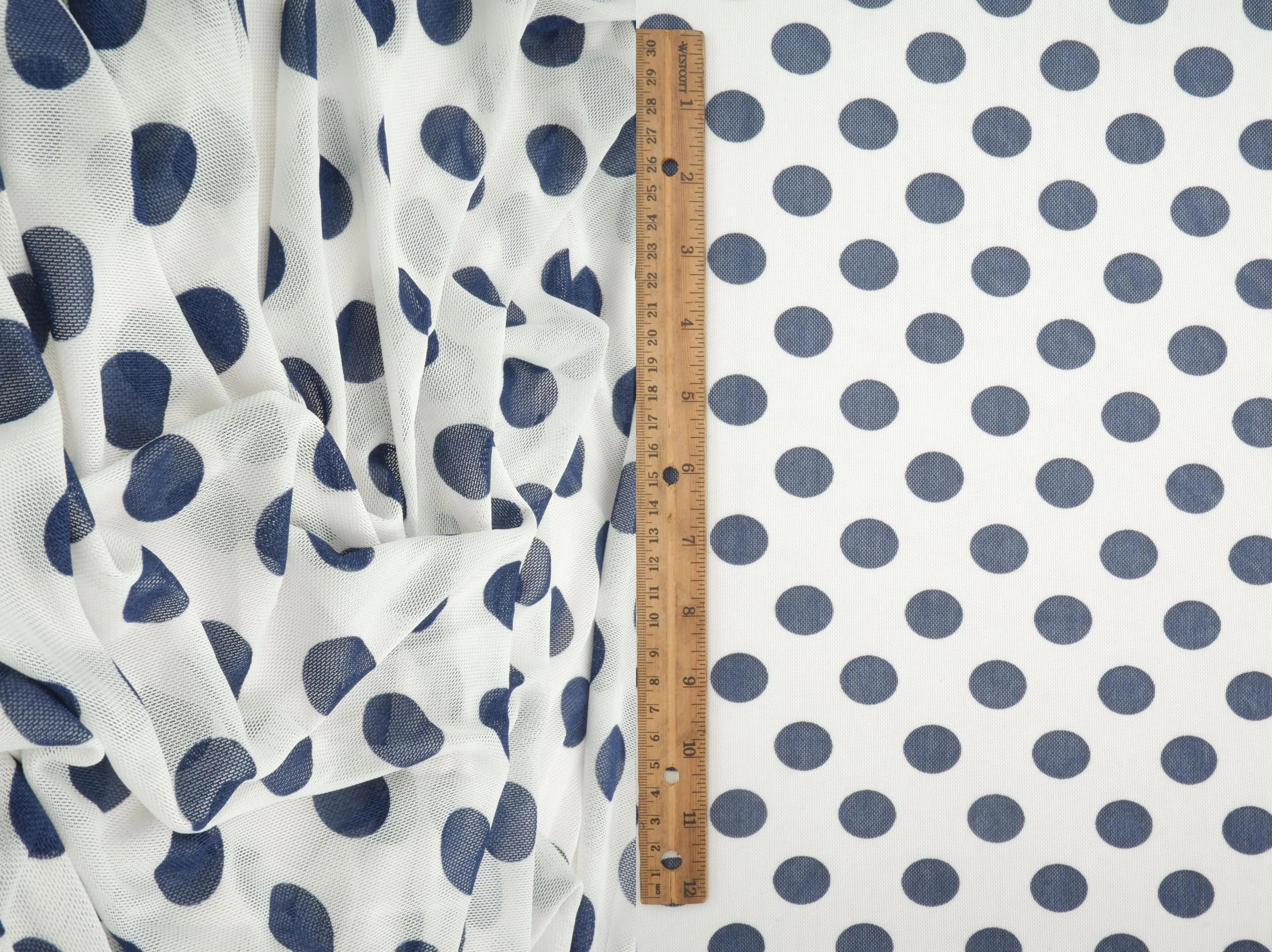 MESH-DU1665 IVORY/NAVY MESH