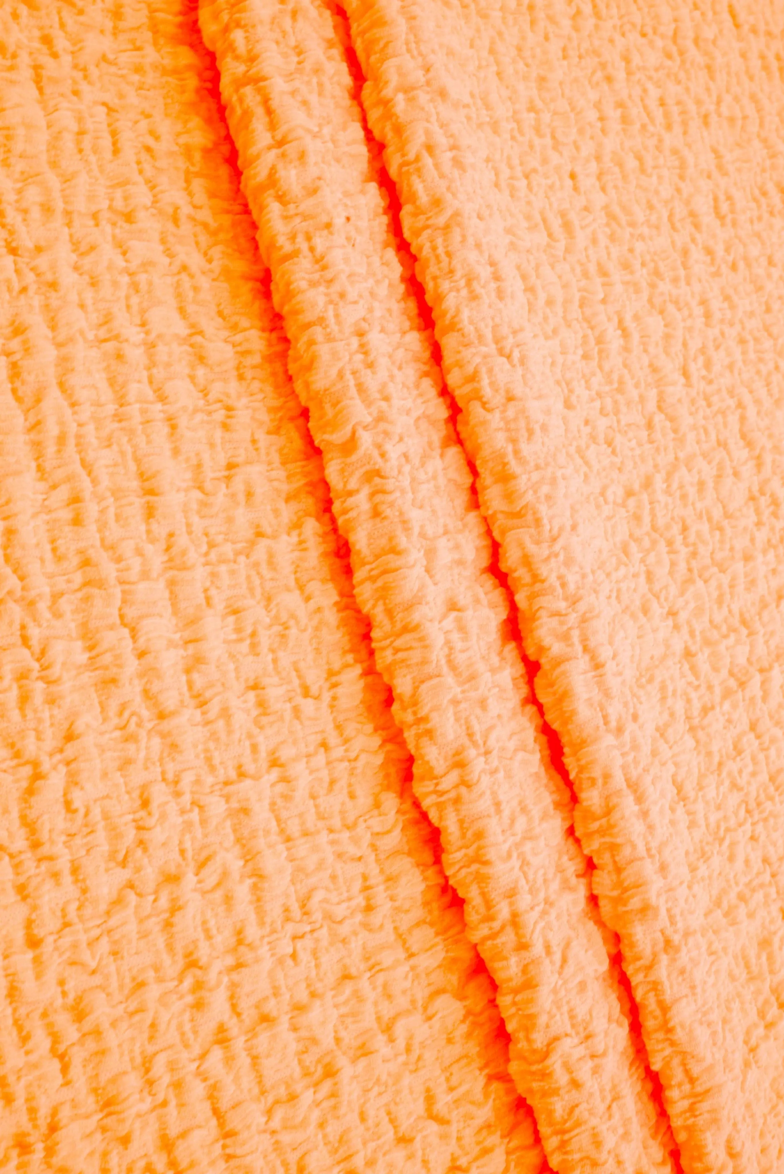 CRP4501 ORANGE LT. BODYSUIT BOTTOMS CAMI CREPE DRESS KNIT NO-PRINT POLYESTER SKIRTS SOLID SPANDEX TOPS WAFFLE WOVEN