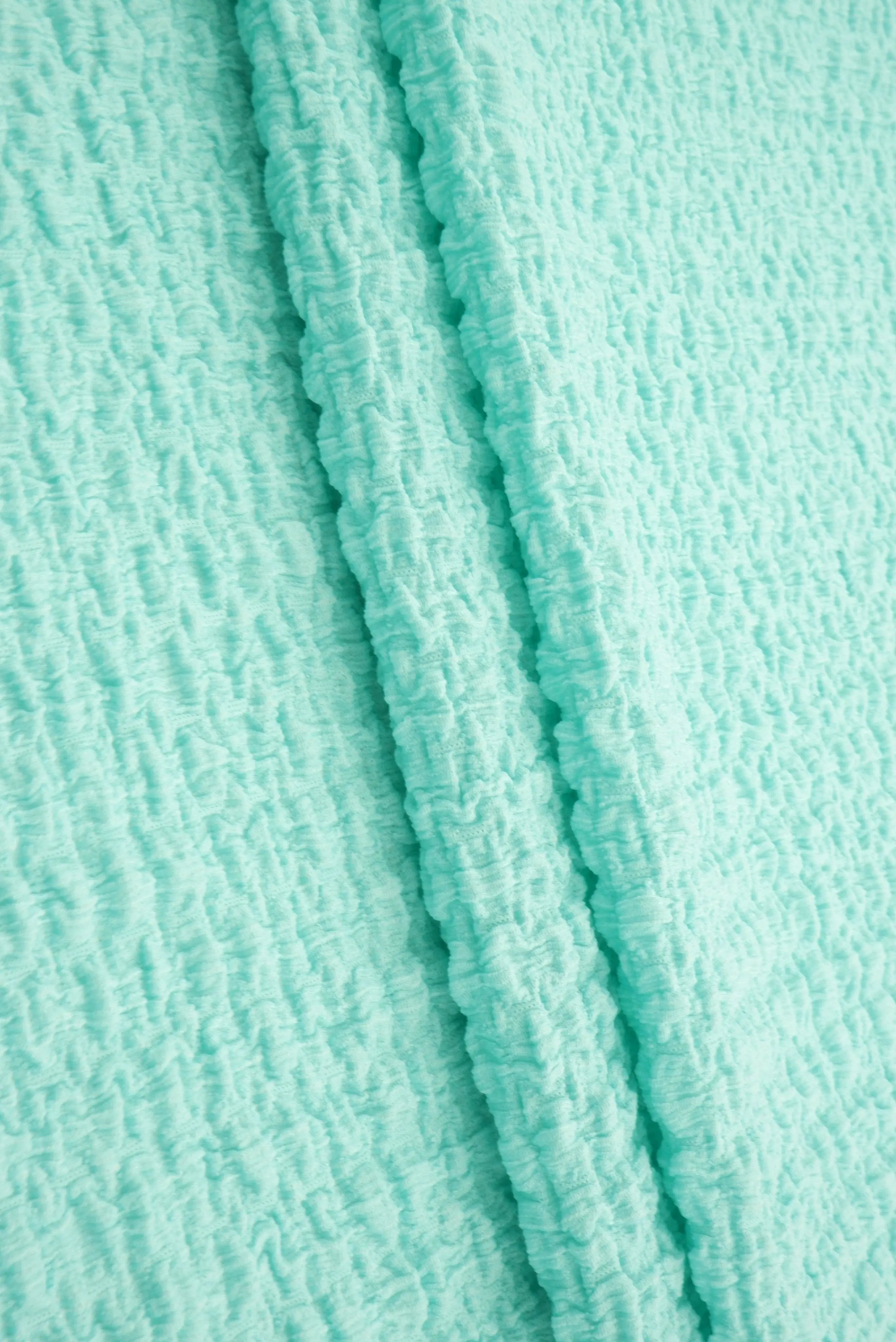CRP4501 AQUA SPLASH BODYSUIT BOTTOMS CAMI CREPE DRESS KNIT NO-PRINT POLYESTER SKIRTS SOLID SPANDEX TOPS WAFFLE WOVEN