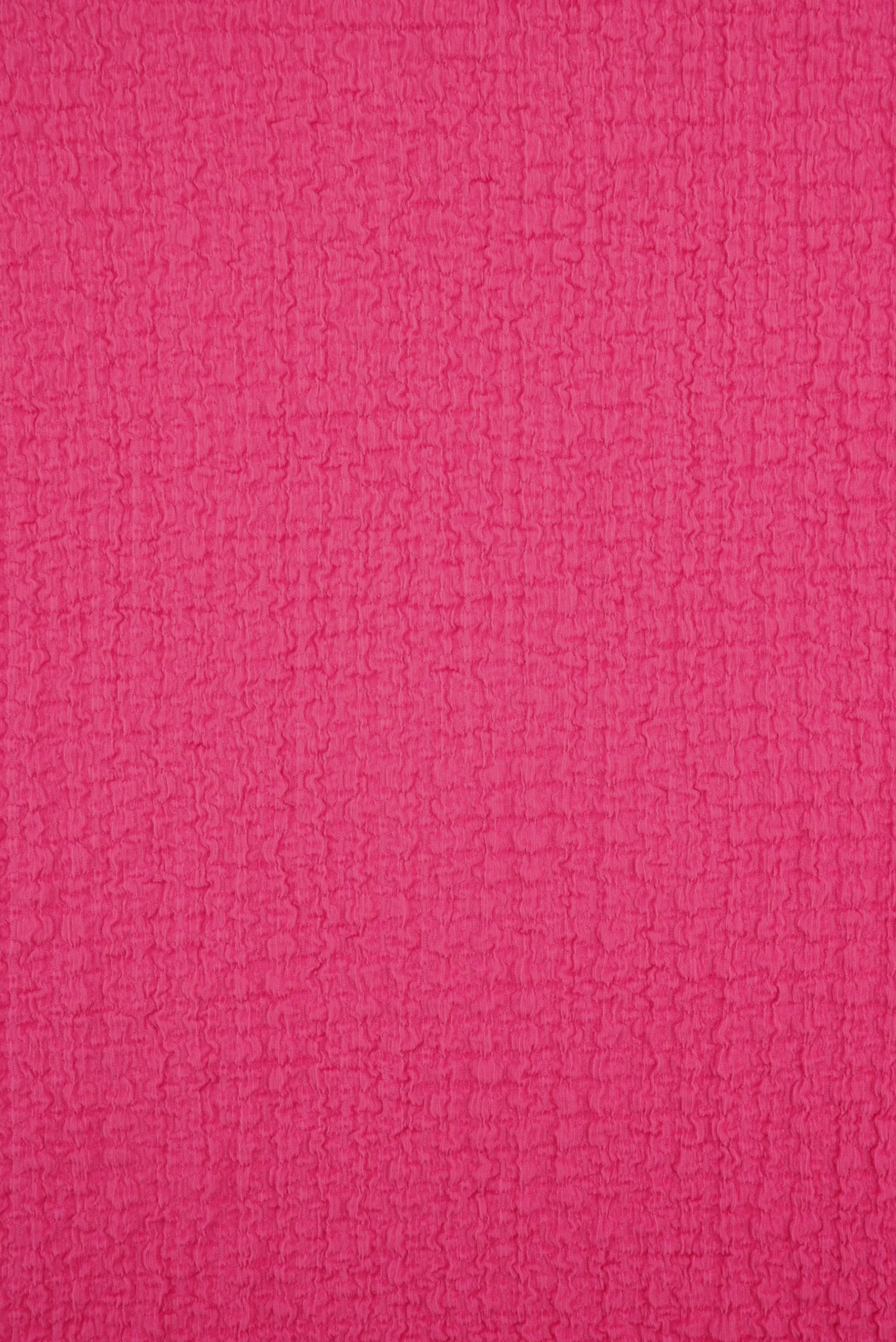 CRP4501 FUCSHIA NEW BODYSUIT BOTTOMS CAMI CREPE DRESS KNIT NO-PRINT POLYESTER SKIRTS SOLID SPANDEX TOPS WAFFLE WOVEN