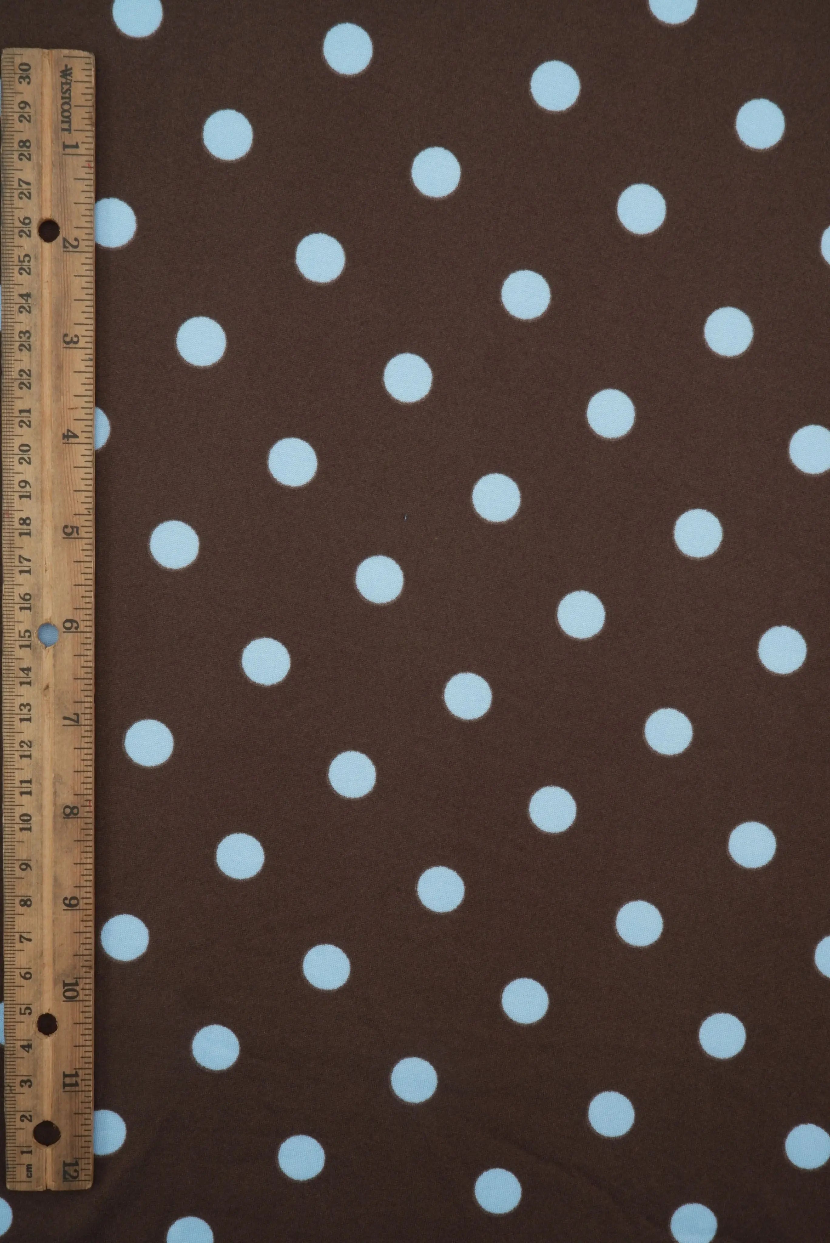 KNT4520-SE90548 BROWN/BLUE LT. BIKER SHORTS BLOUSE BODYSUIT CAMI DOT DRESS DTY BRUSHED KNIT LOUNGEWEAR PANTS POLYESTER PRINT SKIRTS SPANDEX STRETCH T-SHIRT TOPS TUNICS