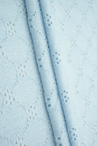 LACE4556 BLUE LT. BLOUSE BOTTOMS CAMI DRESS EYELET FLORAL GEO FLOWER LACE OUTERWEAR PANTS POLYESTER SKIRTS SOLID SPANDEX T-SHIRT TOPS TUNICS