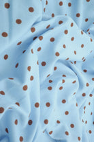 KNT4520-MS11654 BLUE/BROWN BOTTOMS DRESS DTY BRUSHED KNIT POLYESTER SPANDEX T-SHIRT TOPS