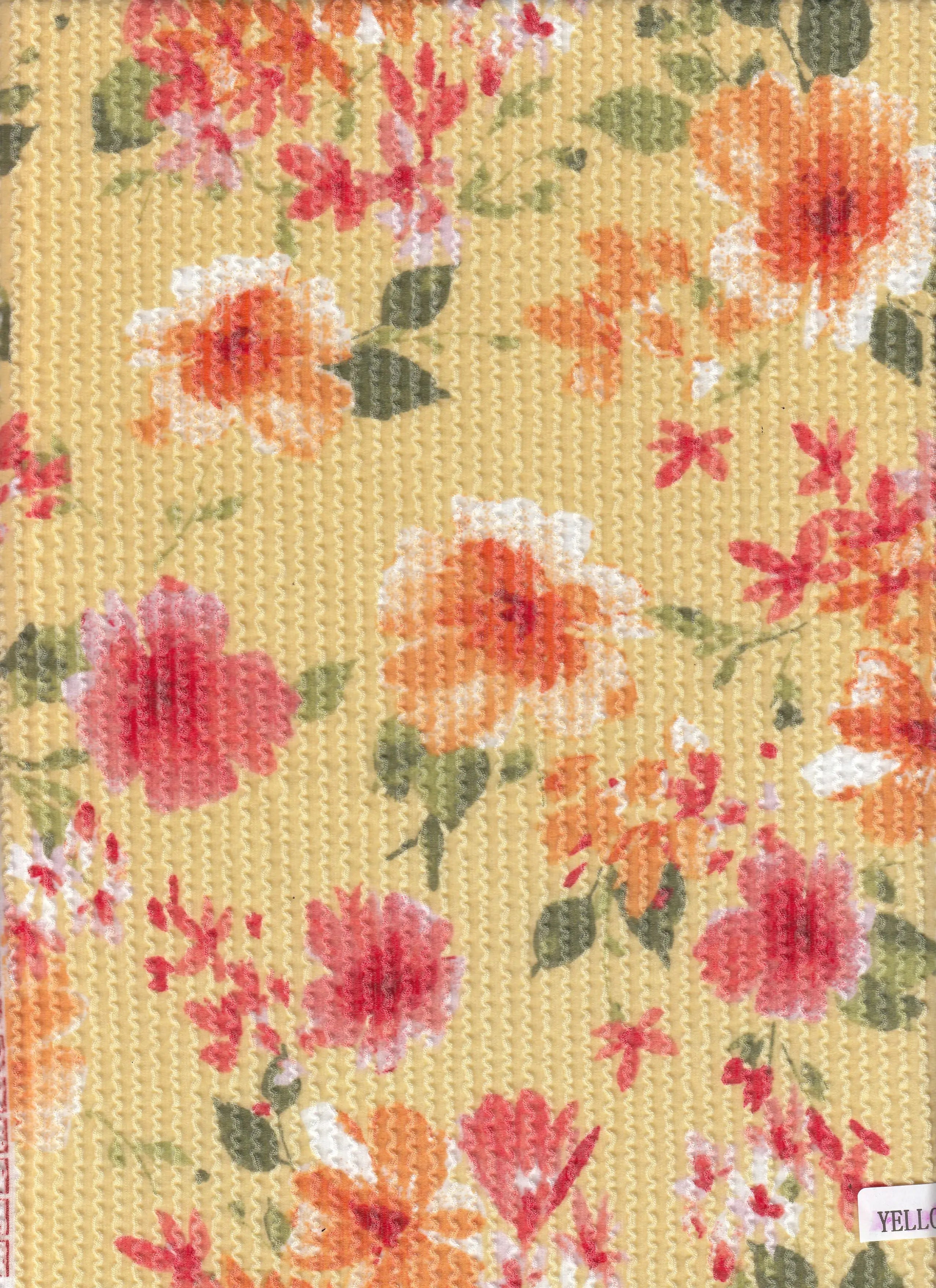 KNT4463-MS11657 YELLOW KNIT