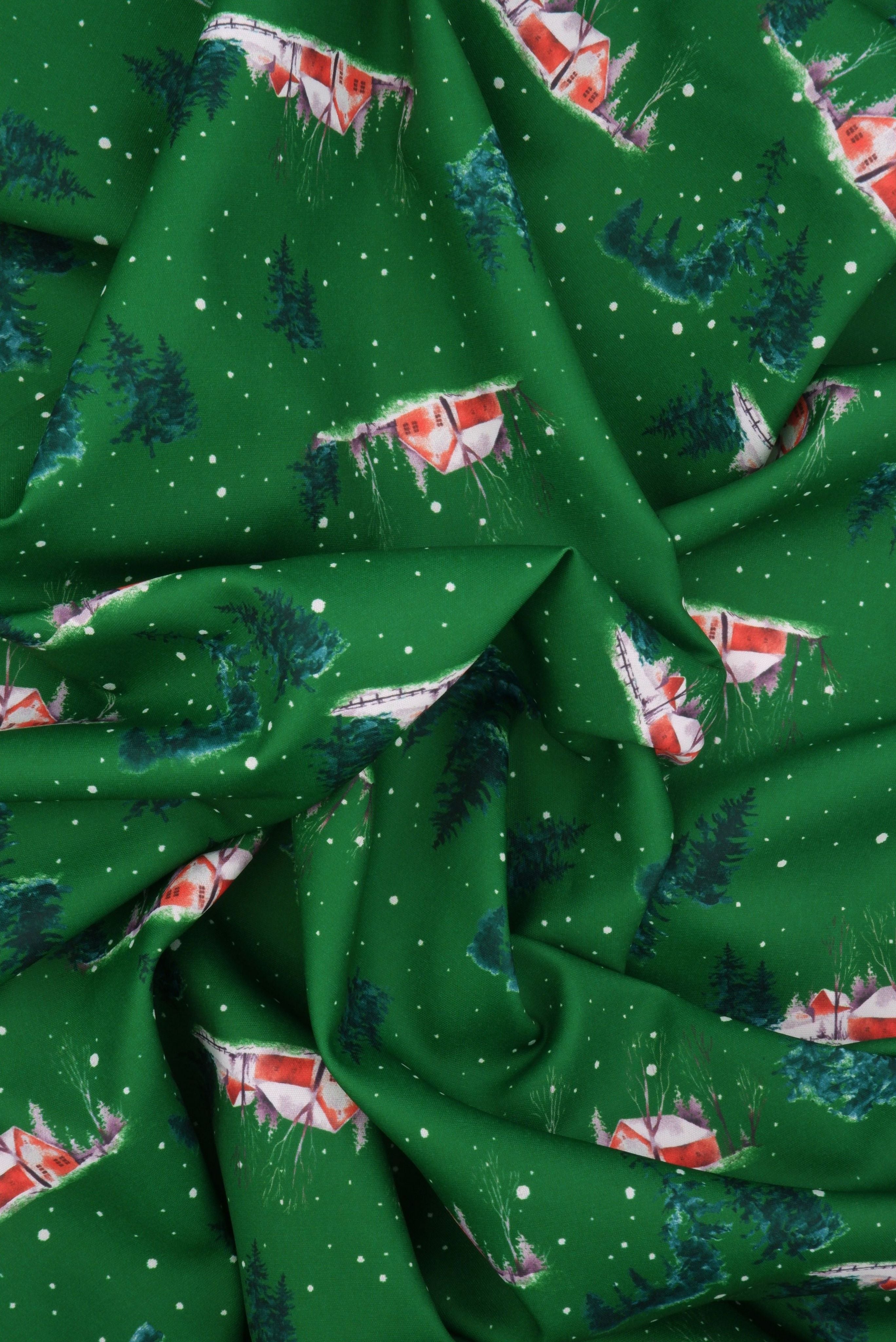 DPOP7704-M11735 GREEN BOTTOMS DIGITAL PRINT LOUNGEWEAR PANTS T-SHIRT TOPS WOVEN