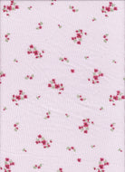 KNT3422-MS11721 BLUSH PINK BOTTOMS DITSY DRESS KNIT PANTS POLYESTER PRINT RIBBED 4X2 SKIRTS SPANDEX TOPS