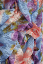 LACE4481-M11709 BLUE LT. BLOUSE BOTTOMS CAMI DIGITAL PRINT DRESS FLOWER LACE POLYESTER SKIRTS SPANDEX TOPS