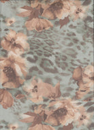MESH-MS11889C OLIVE VINTAGE BLOUSE BOTTOMS CAMI DIGITAL PRINT DRESS FLOWER LEOPARD MESH POLYESTER SKIRTS SPANDEX TOPS