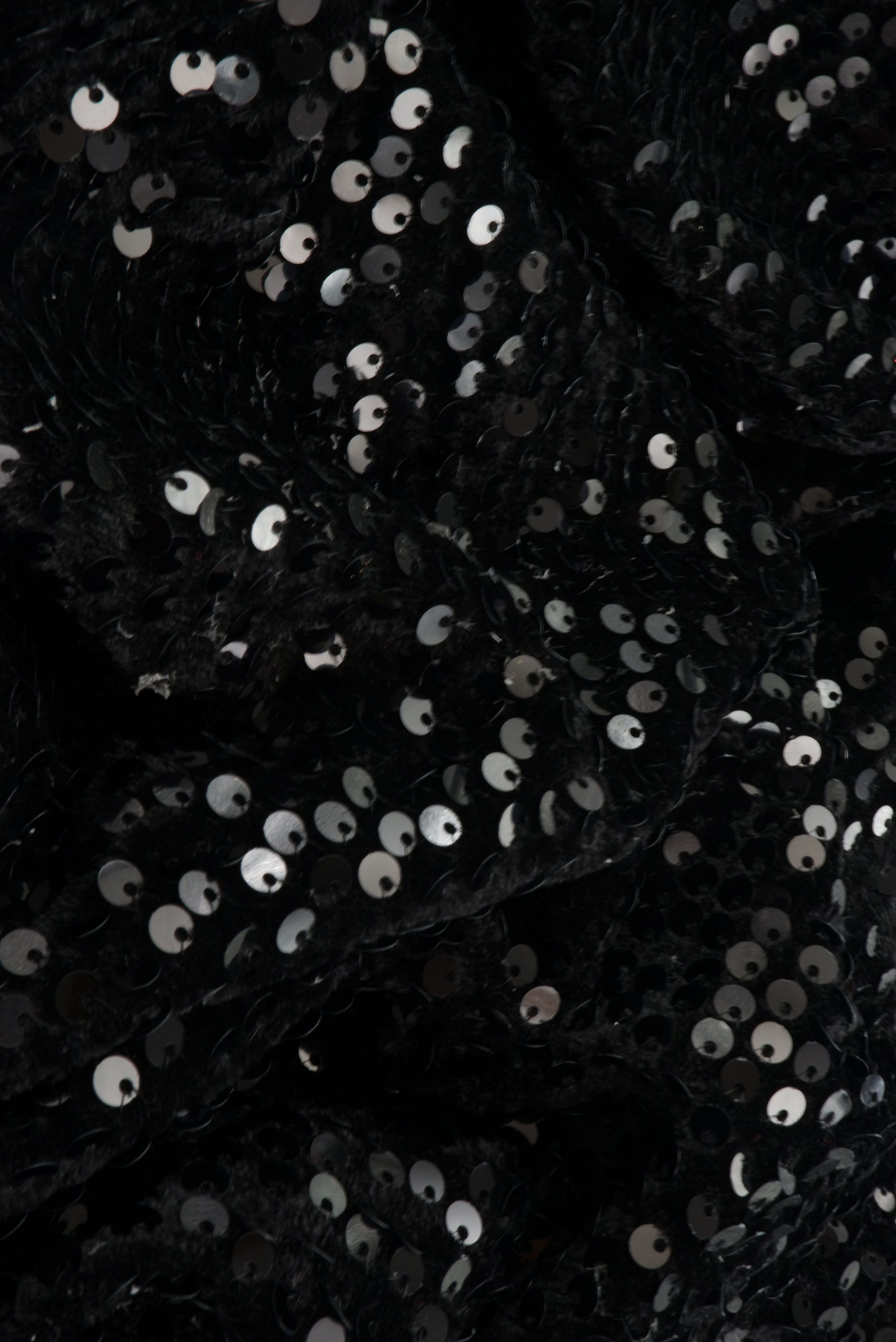 SEQ-2324 BLACK KNIT SEQUINS