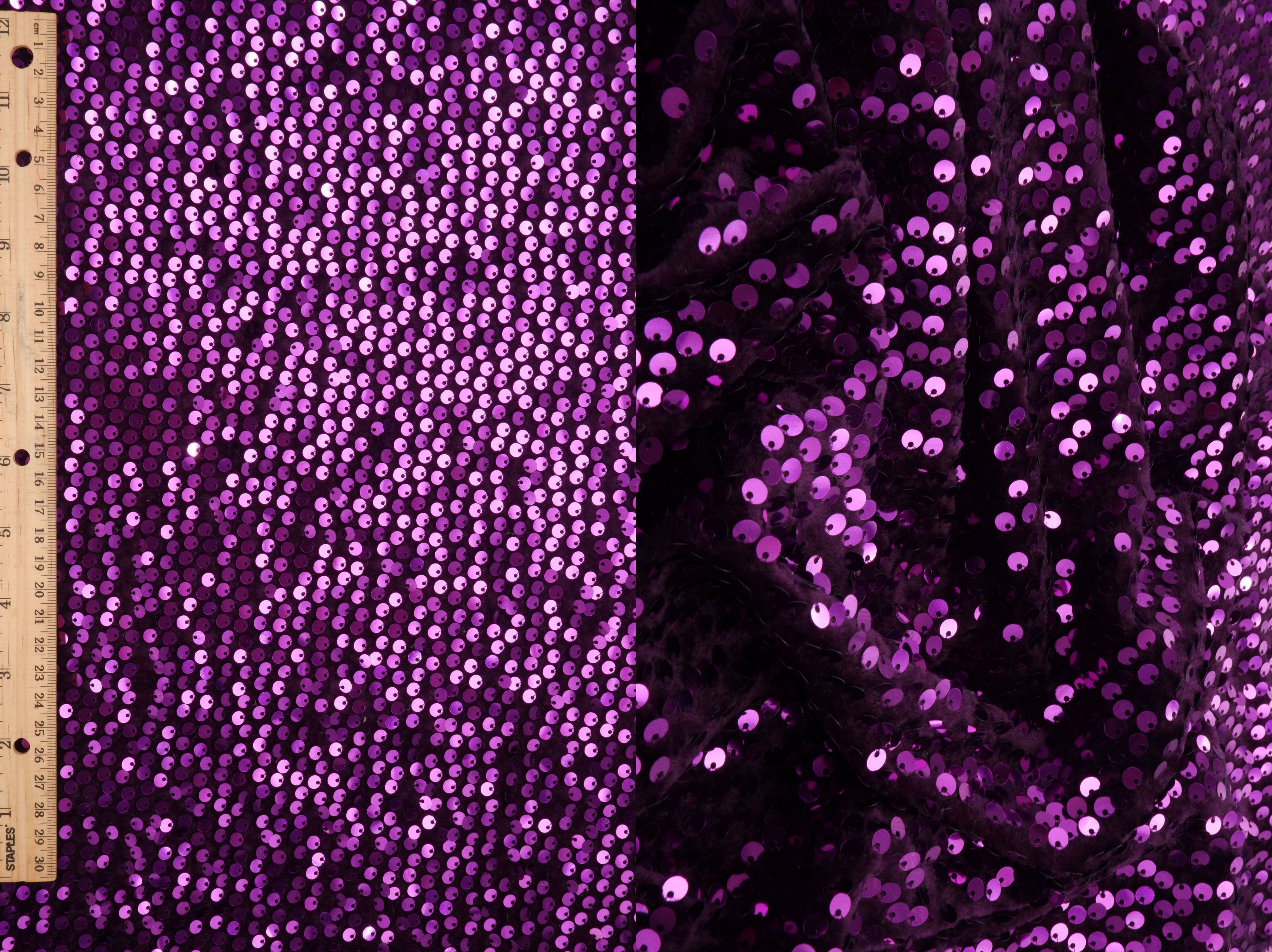 SEQ-2324 PURPLE KNIT SEQUINS