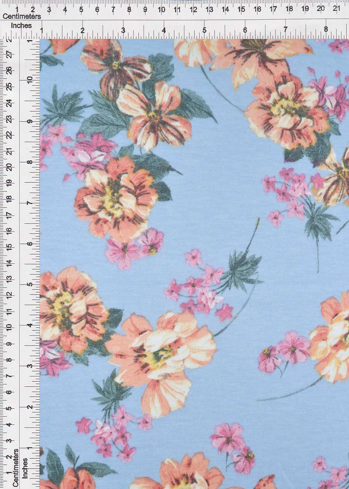 KNT1304-MS10027 BLUE KSY BLUE BODYSUIT BOTTOMS CAMI DRESS FLORAL GREEN KNIT PANTS PINK POLYESTER PRINT RAYON SPANDEX STRETCH TOPS