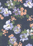 KNT1304-MS10027 NAVY BODYSUIT BOTTOMS CAMI DRESS FLORAL GREEN KNIT NAVY NEON PEACH POLYESTER PRINT PURPLE RAYON SPANDEX STRETCH TOPS