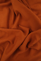 KNT4410 RUST BODYSUIT BOTTOMS CAMI DRESS KNIT LOUNGEWEAR NO-PRINT PANTS POLYESTER SKIRTS SOLID SPANDEX STRETCH THERMAL TOPS TUNICS YUMMY RIB