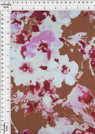 KNT4135-MS10320 BROWN LT BIKER SHORTS BODYSUIT BOTTOMS BROWN CAMI DRESS FLORAL FLOWER IVORY KNIT LOUNGEWEAR PANTS PINK POLYESTER PRINT RIBBED 8X3 SPANDEX STRETCH SUBLIMATION T-SHIRT TOPS TUNICS