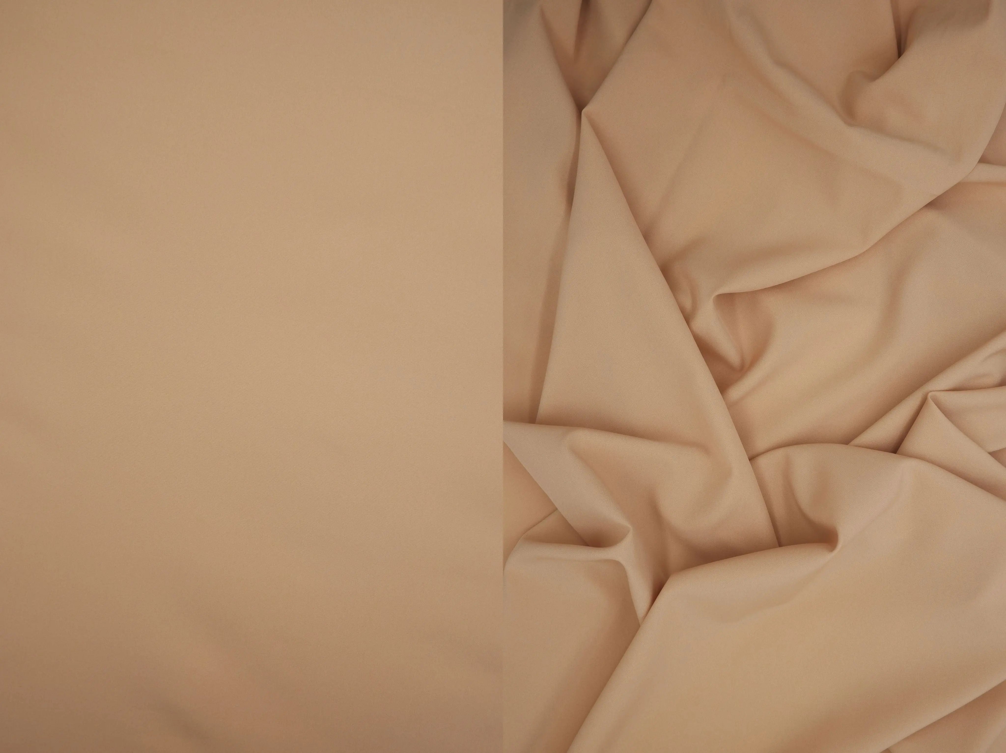 CRP1427 SAND BROWN NO-PRINT PEACH SKIN POLYESTER SOLID SPANDEX SUBLIMATION WOVEN