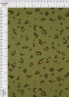 POP4435-MS10516 OLIVE ANIMAL BLOUSE BODYSUIT BOTTOMS BROWN CAMI DRESS GOLD GREEN LEOPARD PANTS POLYESTER PRINT SKIRTS SPANDEX T-SHIRT TOPS TWILL WOVEN
