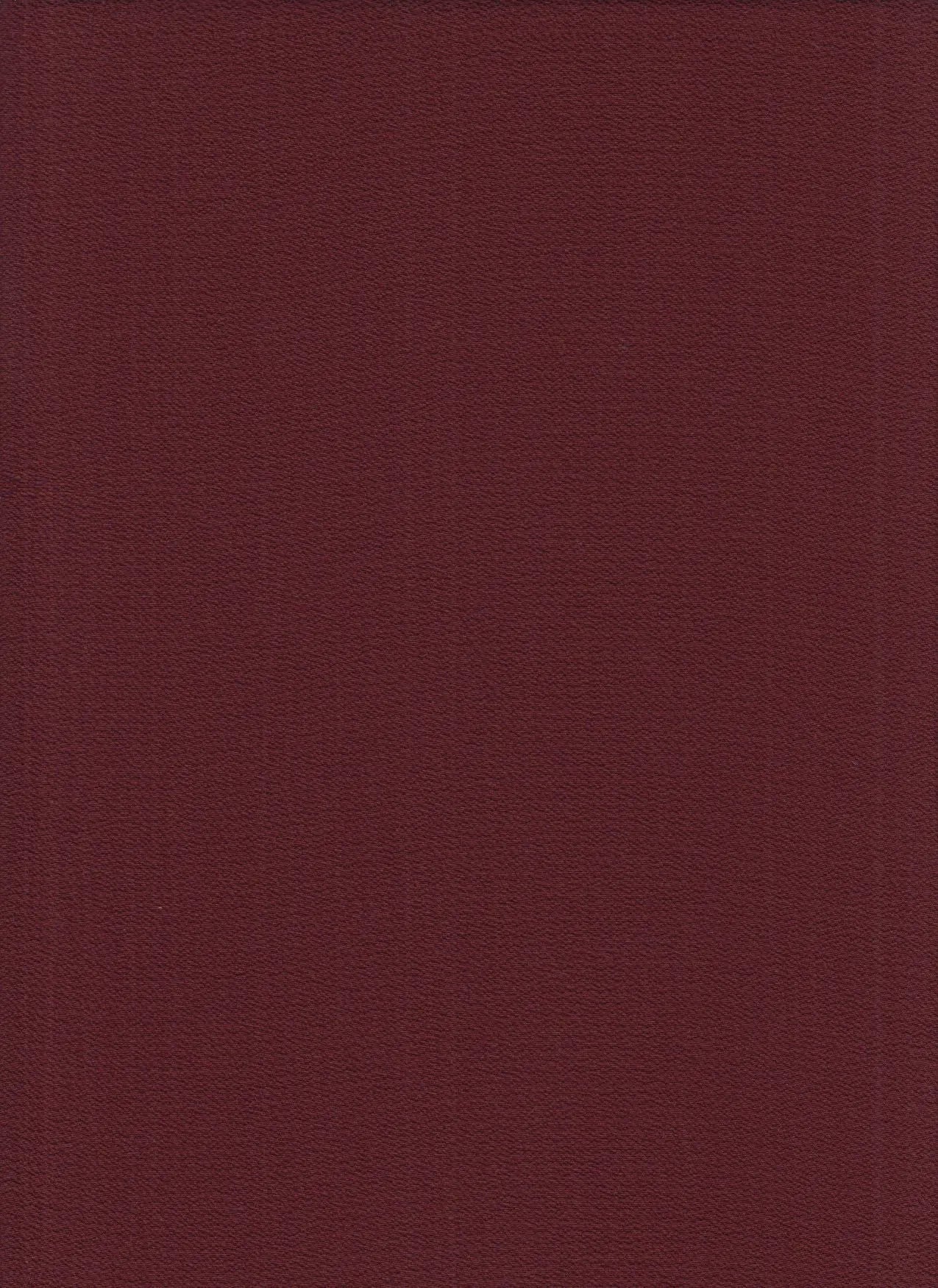 CRP3324 BURGUNDY BLOUSE BODYSUIT BOTTOMS CAMI CREPE CREPON DRESS GHOST NO-PRINT PANTS POLYESTER SKIRTS SOLID SPANDEX SUBLIMATION TOPS WOVEN