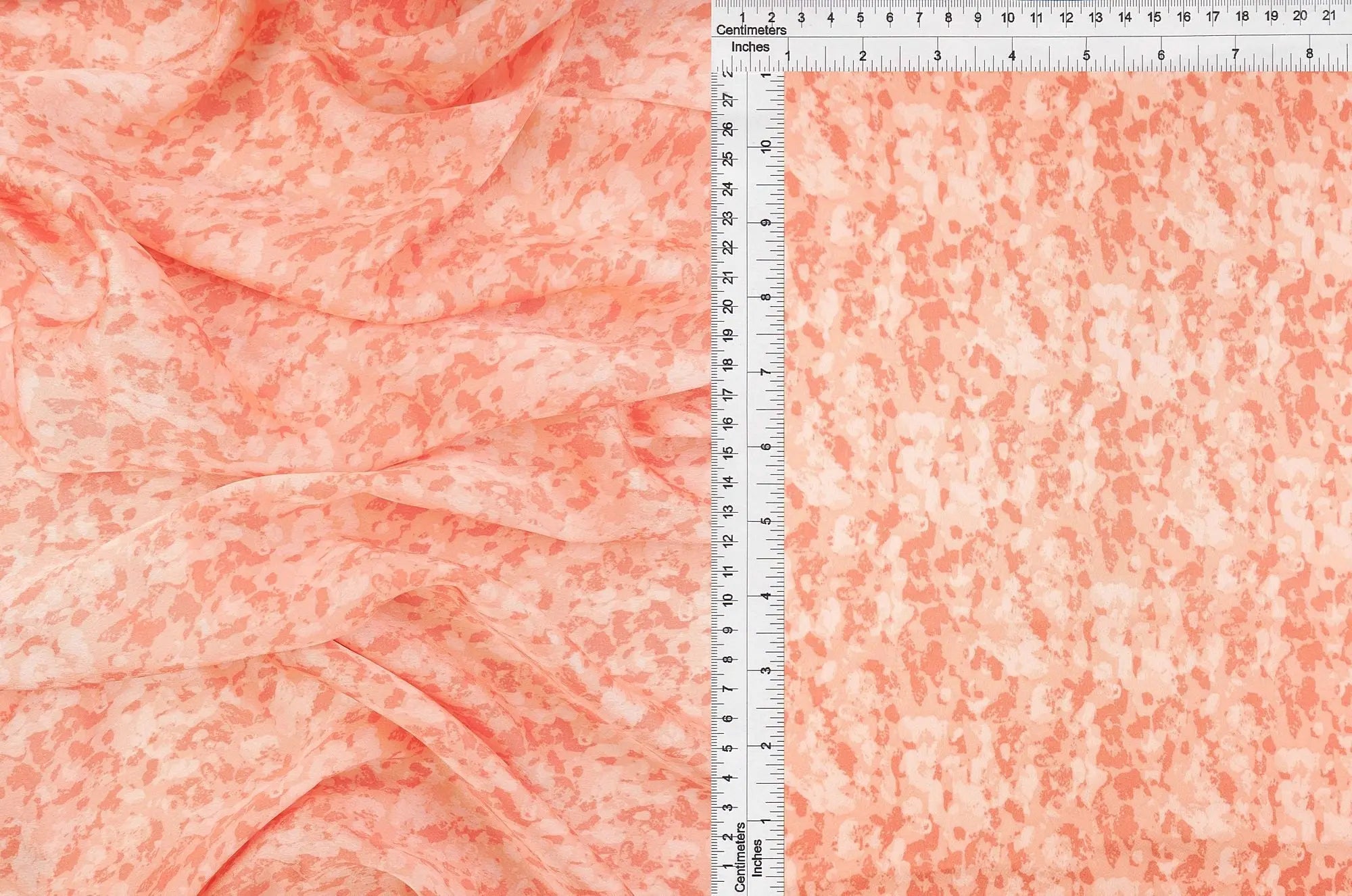 POP4427-MS10612 CORAL LT ABSTRACT BLOUSE BOTTOMS CAMI DRESS NO-PRINT PANTS POLYESTER PRINT SATIN SKIRTS SPANDEX TOPS WOVEN