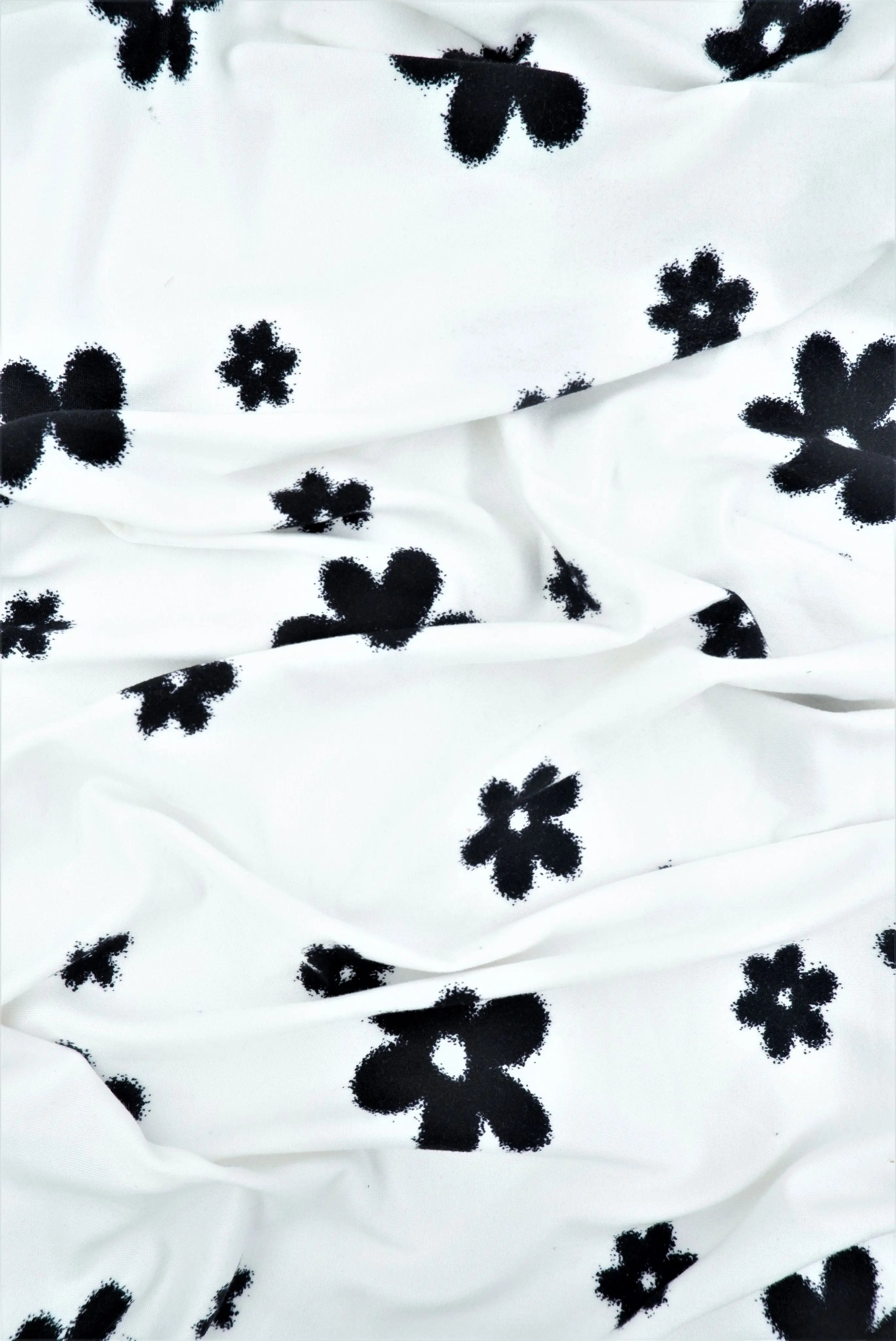 KNT2100-MS10050 IVORY FLOWER ACTIVEWEAR BIKER SHORTS BLACK BLOUSE BODYSUIT BOTTOMS CAMI DRESS DTY BRUSHED FLORAL IVORY KNIT LOUNGEWEAR PANTS POLYESTER PRINT SKIRTS SPANDEX STRETCH T-SHIRT TOPS TUNICS