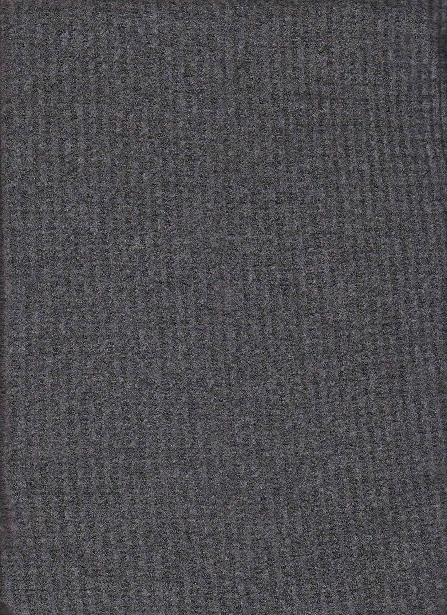KNT3814 CHARCOAL GREY ACTIVEWEAR BIKER SHORTS BOTTOMS KNIT LOUNGEWEAR PANTS POLYESTER RAYON SKIRTS SOLID-B SPANDEX STRETCH T-SHIRT TOPS TUNICS WAFFLE BRUSHED