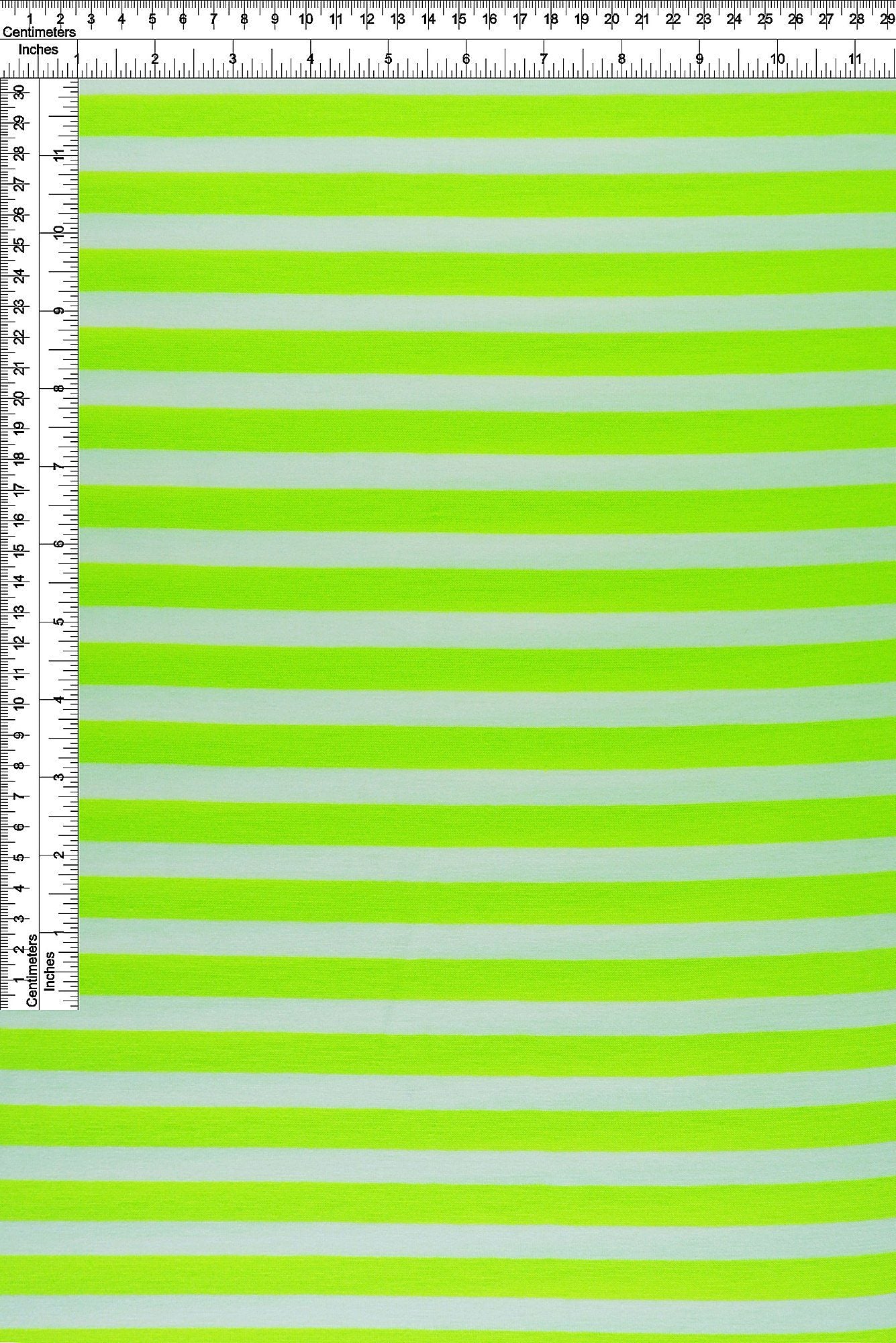 KNT3072-NEON NEON LIME/IVORY ACTIVEWEAR BIKER SHORTS BLOUSE BODYSUIT BOTTOMS CAMI DRESS GREEN HORIZONTAL STRIPE JERSEY KNIT NEON PANTS POLYESTER RAYON SKIRTS SOLID-B SPANDEX STRETCH TOPS TUNICS WHITE YARN DYED
