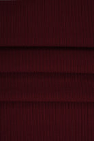 KNT4151 BURGUNDY KNIT POLYESTER RED RIB 4X2 SOLID-B SPANDEX STRETCH YUMMY