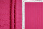 JACQ-4476 FUCHSIA BOTTOMS DRESS GEOMETRIC JACQUARD KNIT LIVERPOOL MAGENTA OUTERWEAR PANTS POLYESTER SKIRTS SOLID SPANDEX STRETCH SWEATER TOPS