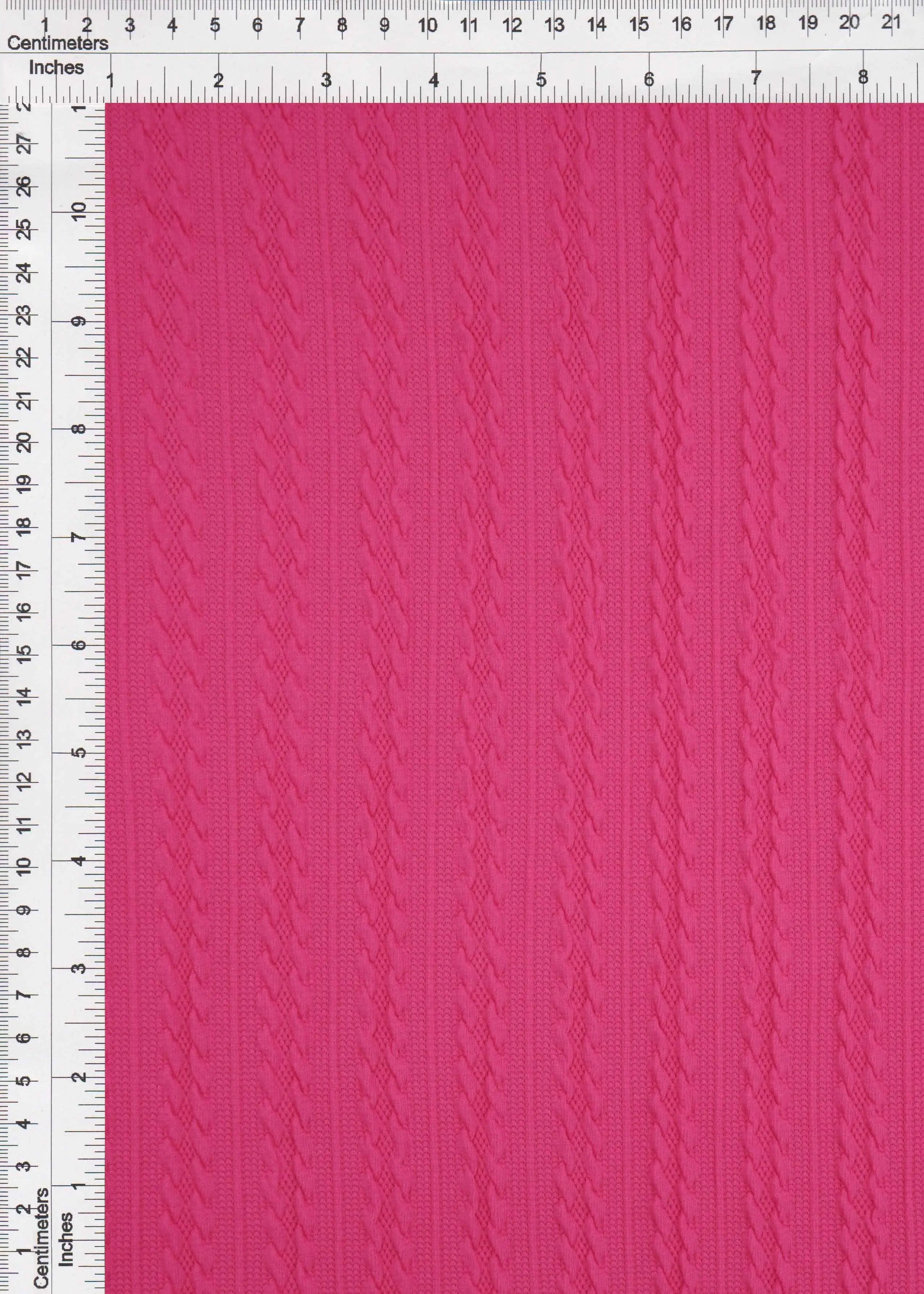 JACQ-4476 FUCHSIA BOTTOMS DRESS GEOMETRIC JACQUARD KNIT LIVERPOOL MAGENTA OUTERWEAR PANTS POLYESTER SKIRTS SOLID SPANDEX STRETCH SWEATER TOPS