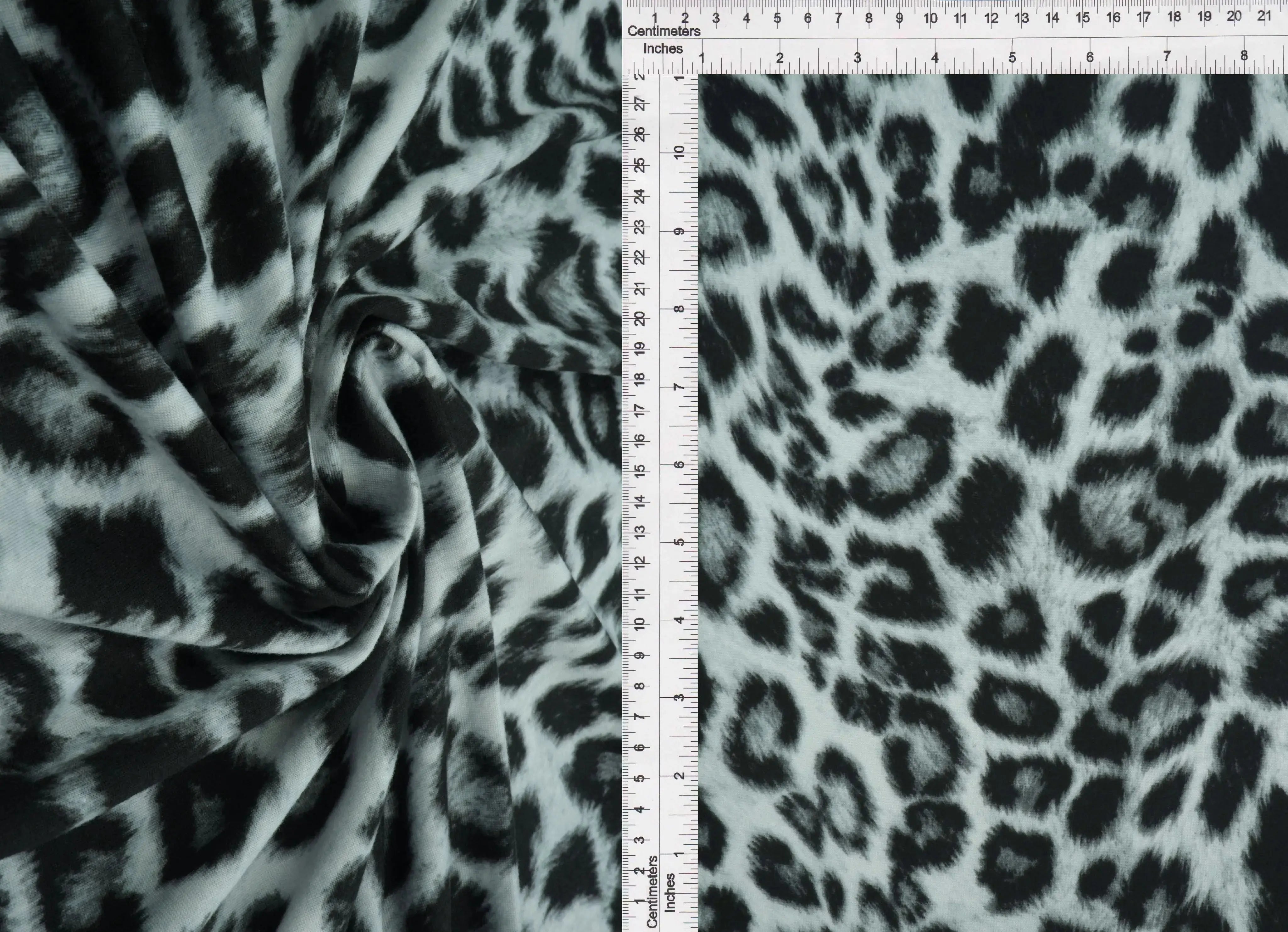Brushed Animal Print DTY Knit Fabric - KNT4520-S20350A 