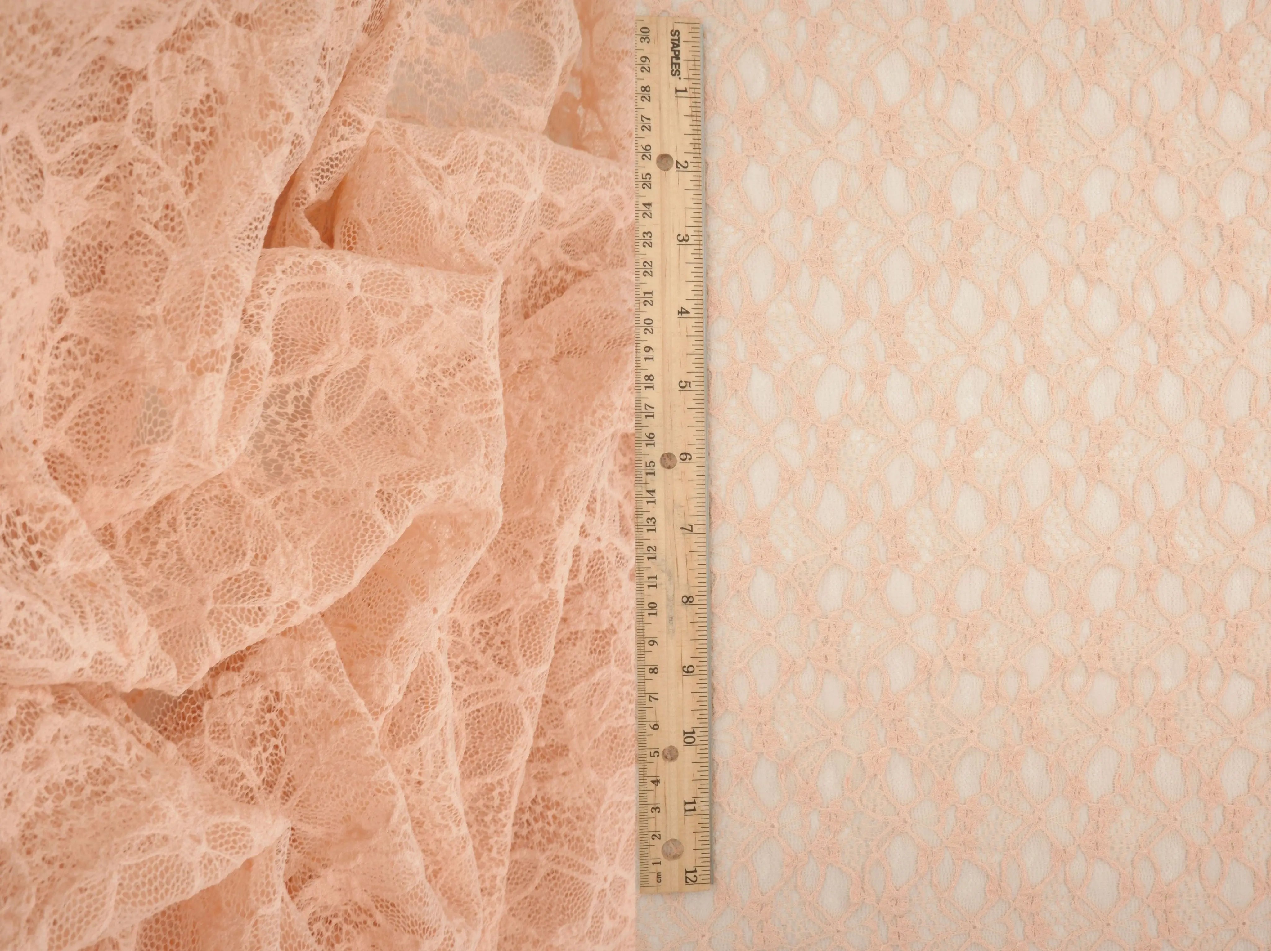LACE4661 PEACH KNIT