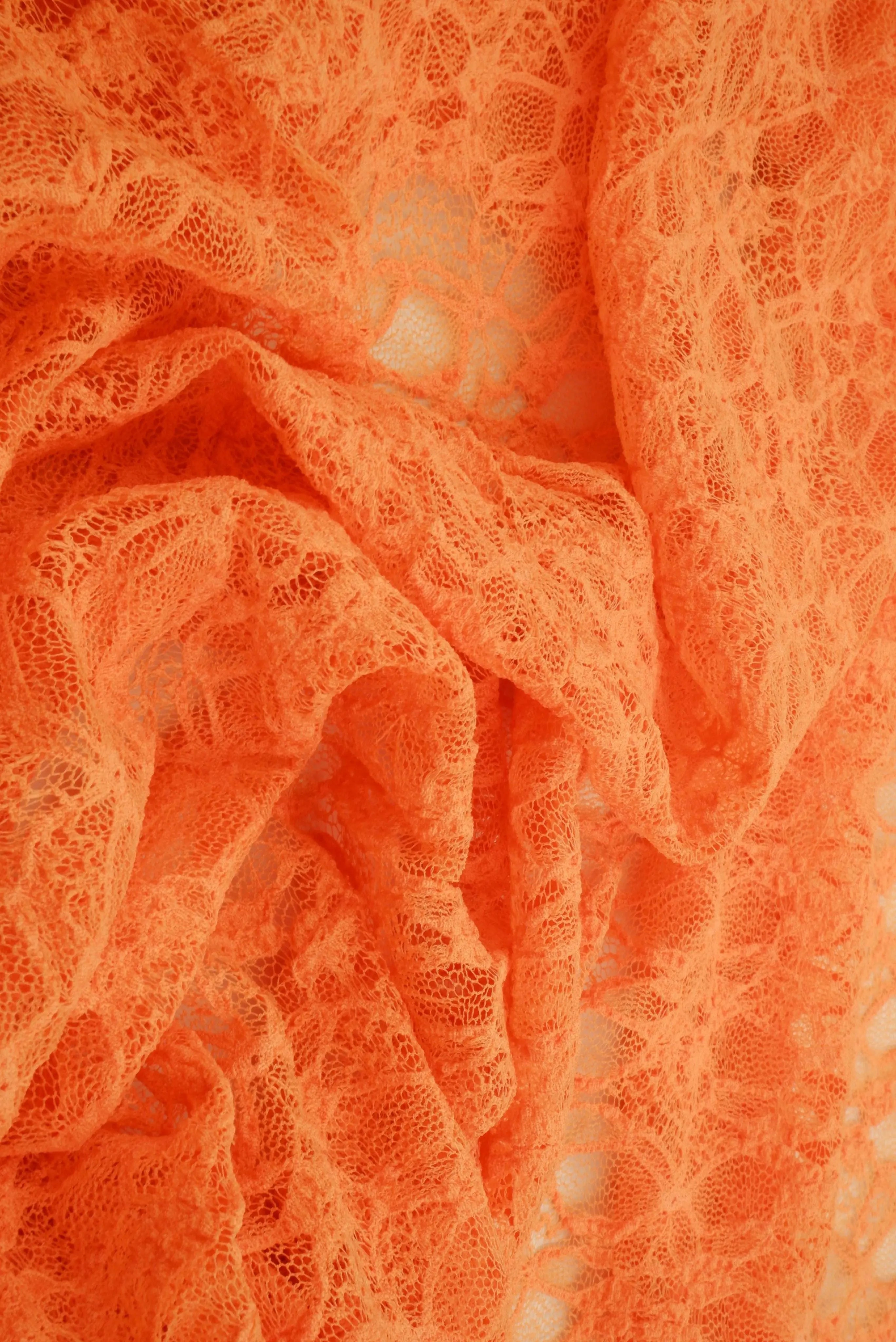 LACE4661 ORANGE KNIT