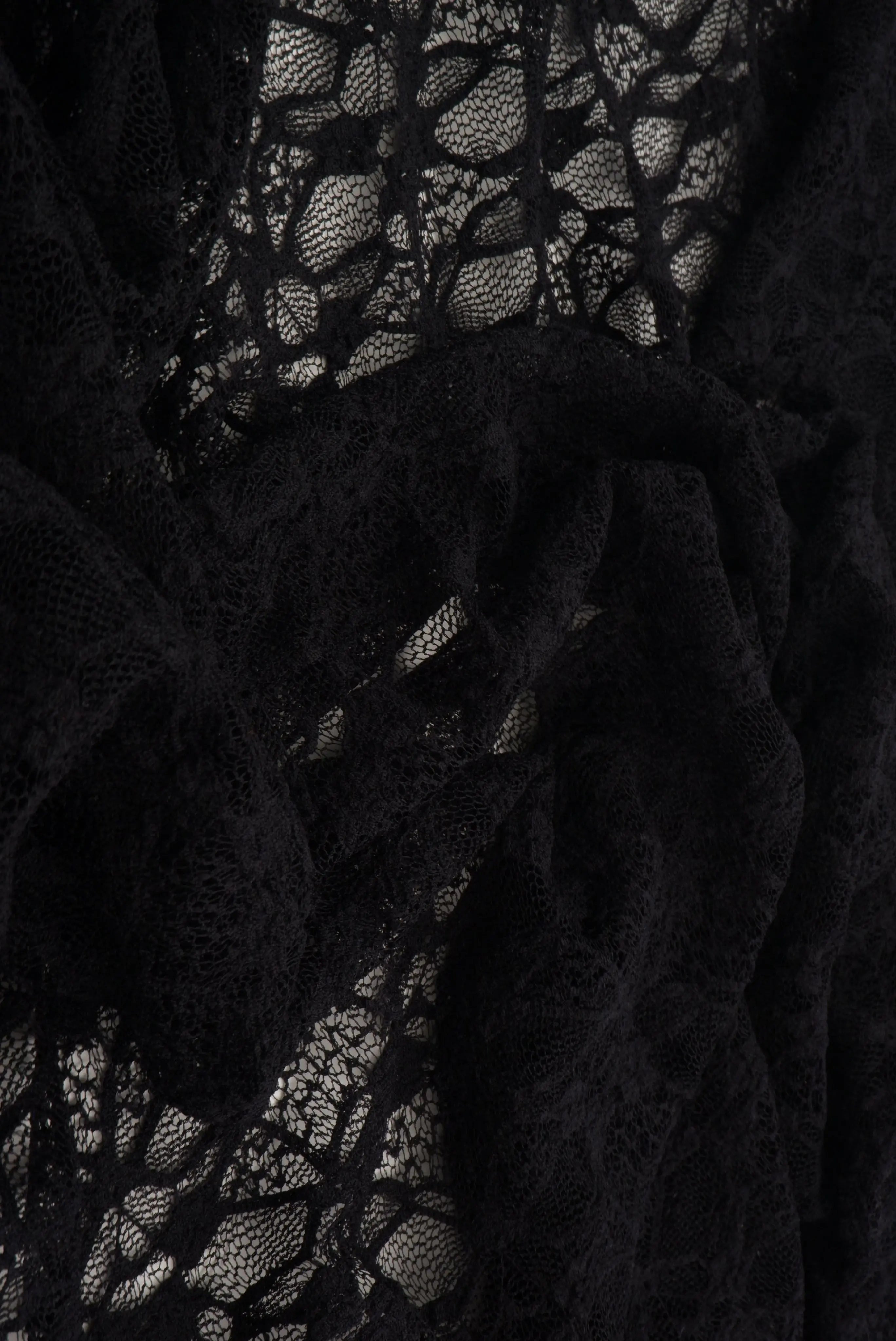 LACE4661 BLACK KNIT