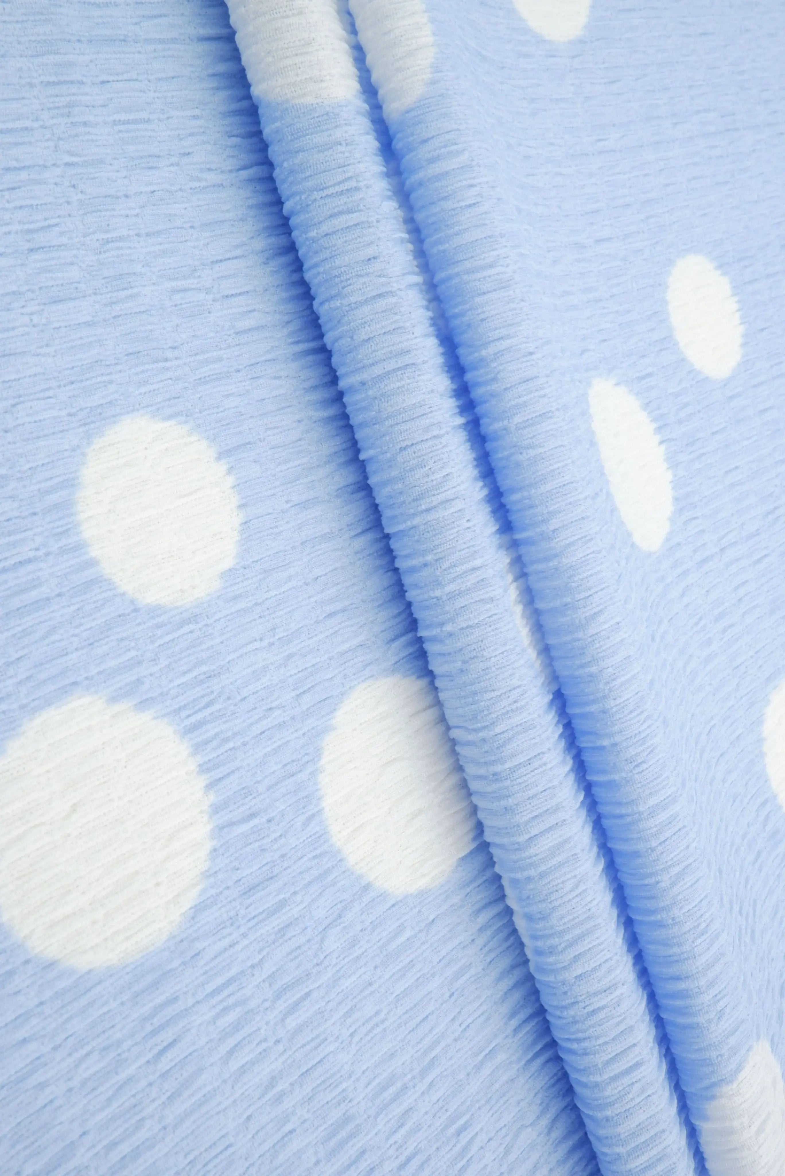 CRP4628-MS11094 BLUE LT. BOTTOMS CAMI CRINKLE DOT DRESS PANTS POLYESTER PRINT SKIRTS SPANDEX TOPS TUNICS WOVEN