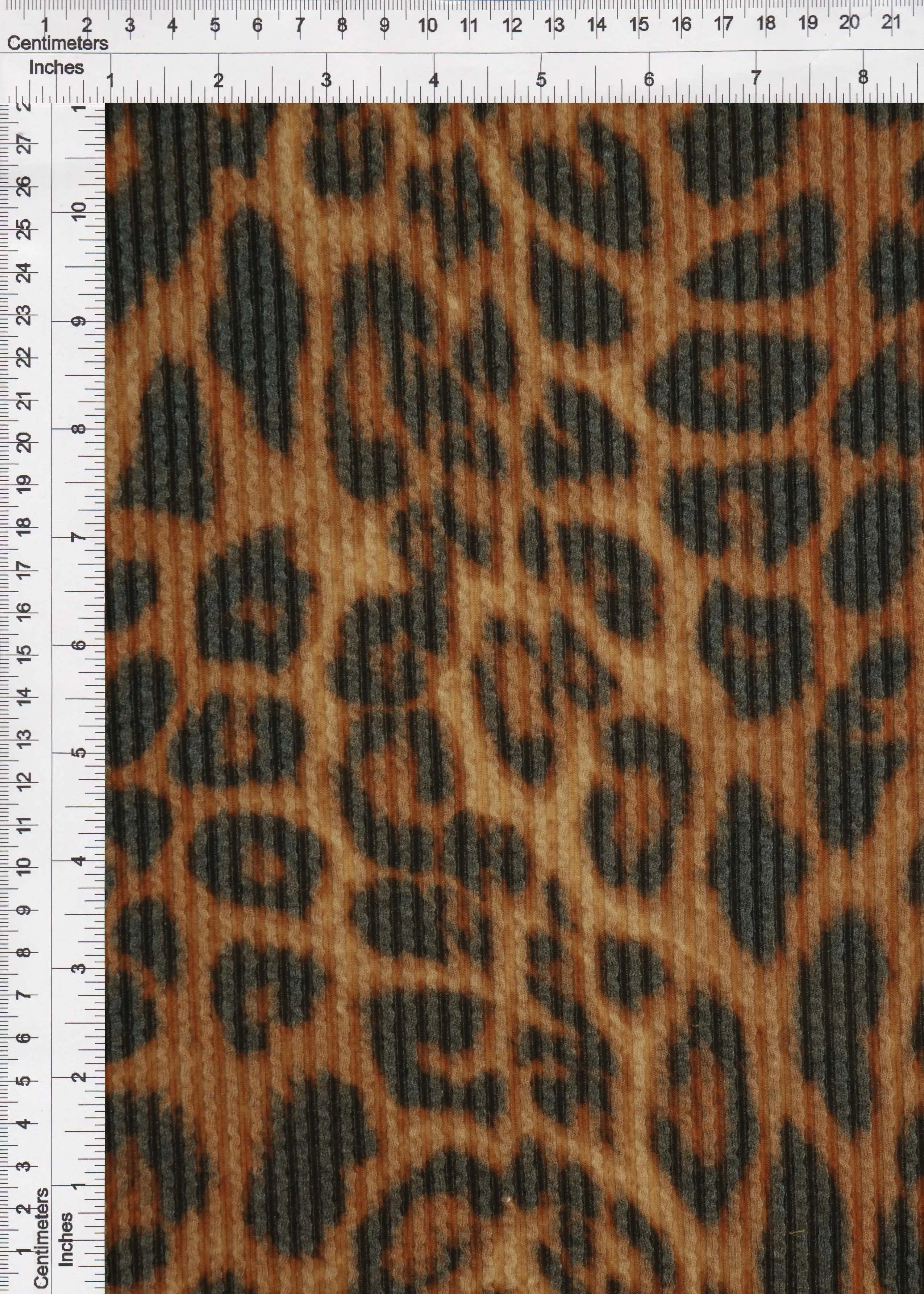 Cozy Animal Double Knit Jacquard Fabric   KNT4463-DU613 